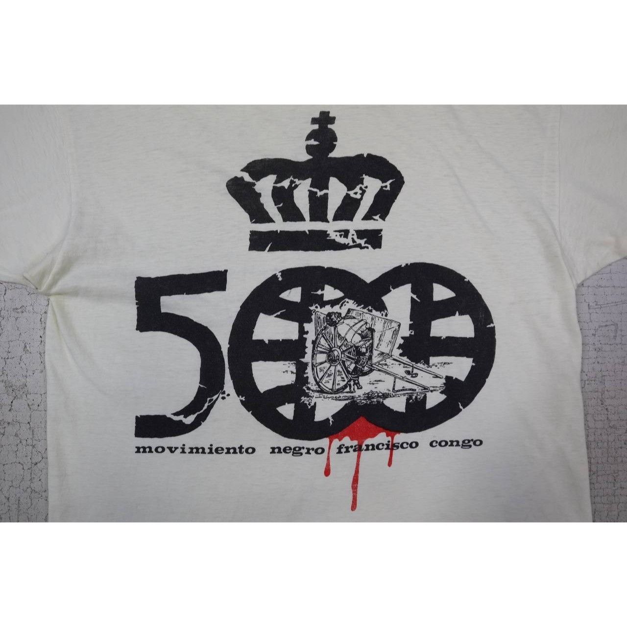Vintage Vtg 500 Movimiento Negro Francisco Congo Activist T-Shirt Size US S / EU 44-46 / 1 - 5 Thumbnail
