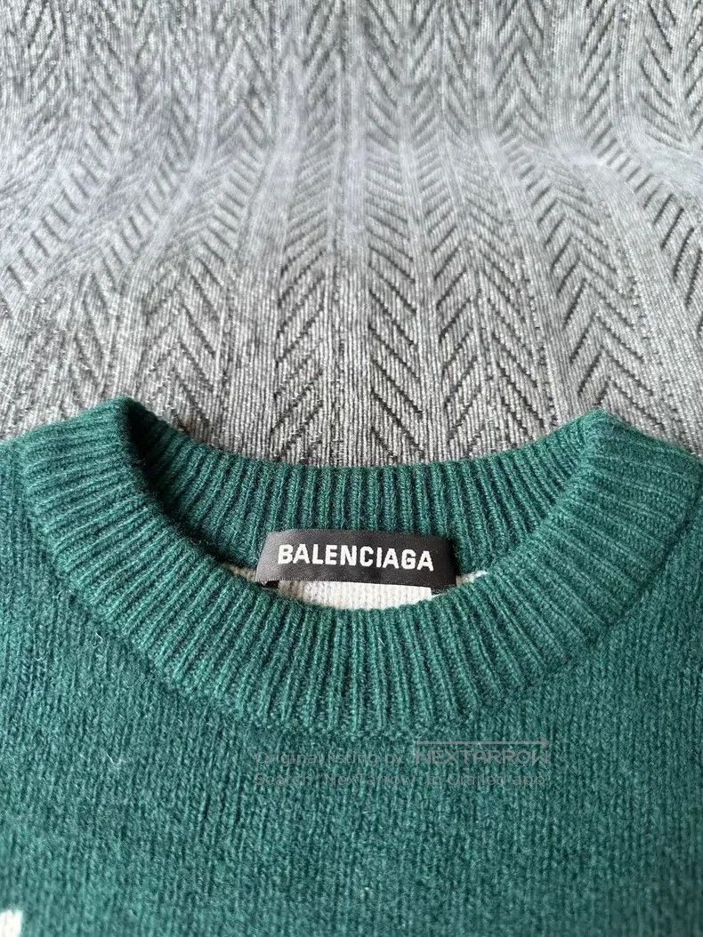 Balenciaga Balenciaga Forest Green Camo Knit Sweater Size US M / EU 48-50 / 2 - 3 Thumbnail