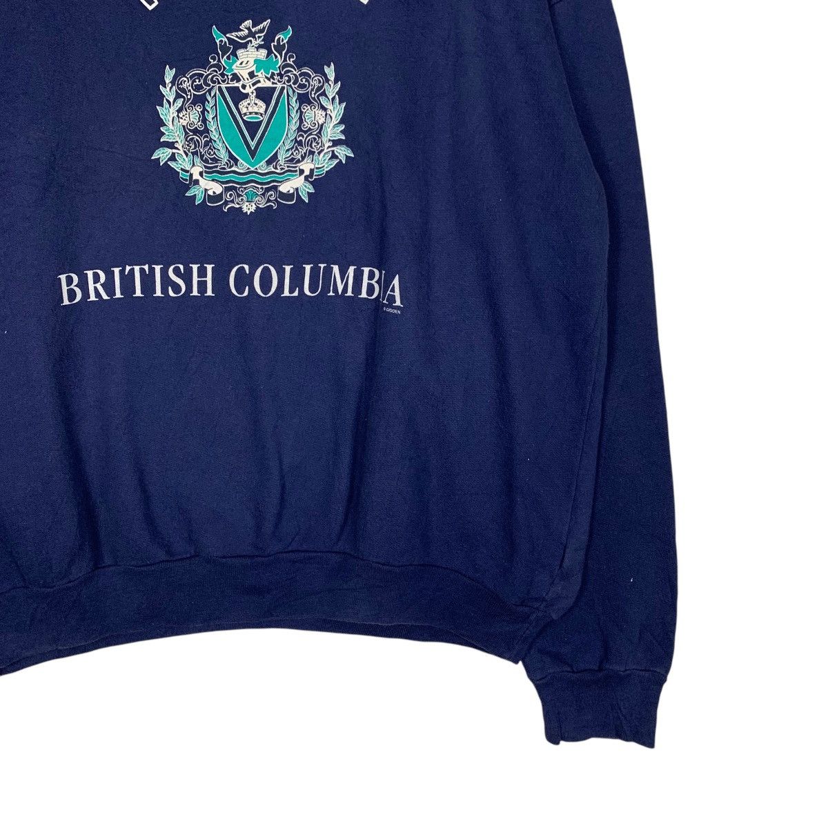 Vintage 90's VICTORIA BRITISH COLUMBIA Big Logo Sweatshirt #1471-C66 Size US M / EU 48-50 / 2 - 4 Thumbnail