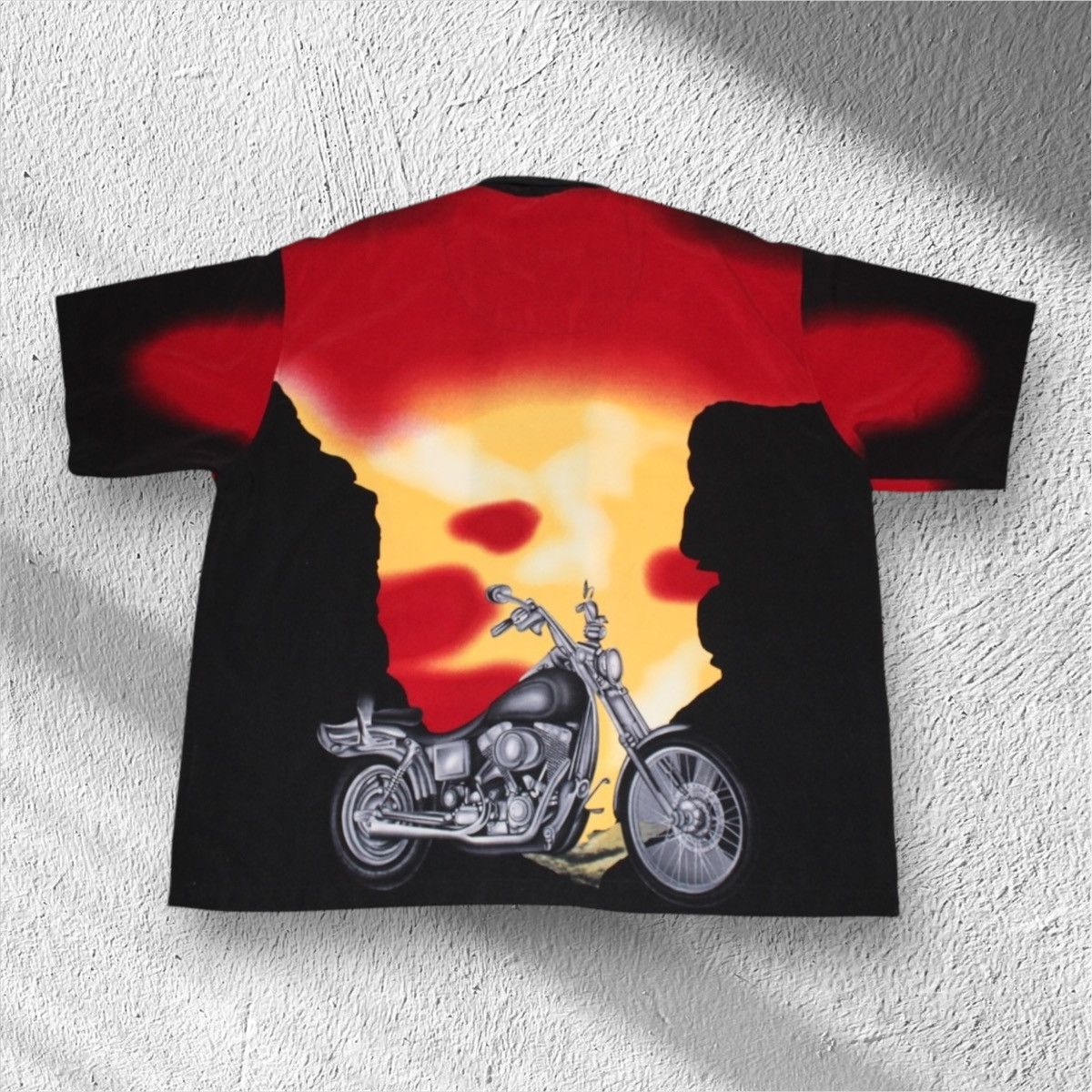 Vintage Vintage Motorcycle No Boundaries Harley Button-Up Shirt 2XL Size US XXL / EU 58 / 5 - 2 Thumbnail