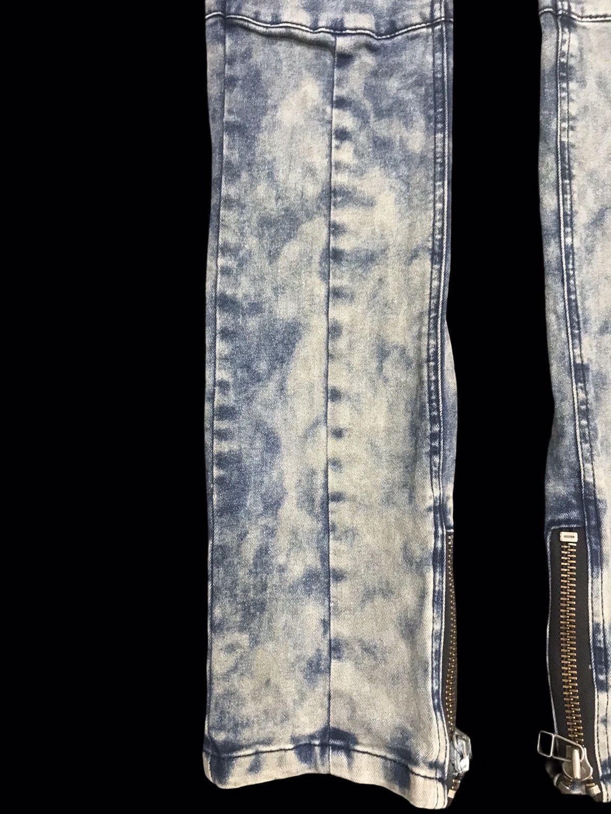 Japanese Brand × NO ID 💥ARCHIVAL💥NO ID ACID WASH BIKER PANT F172 Size US 32 / EU 48 - 9 Thumbnail
