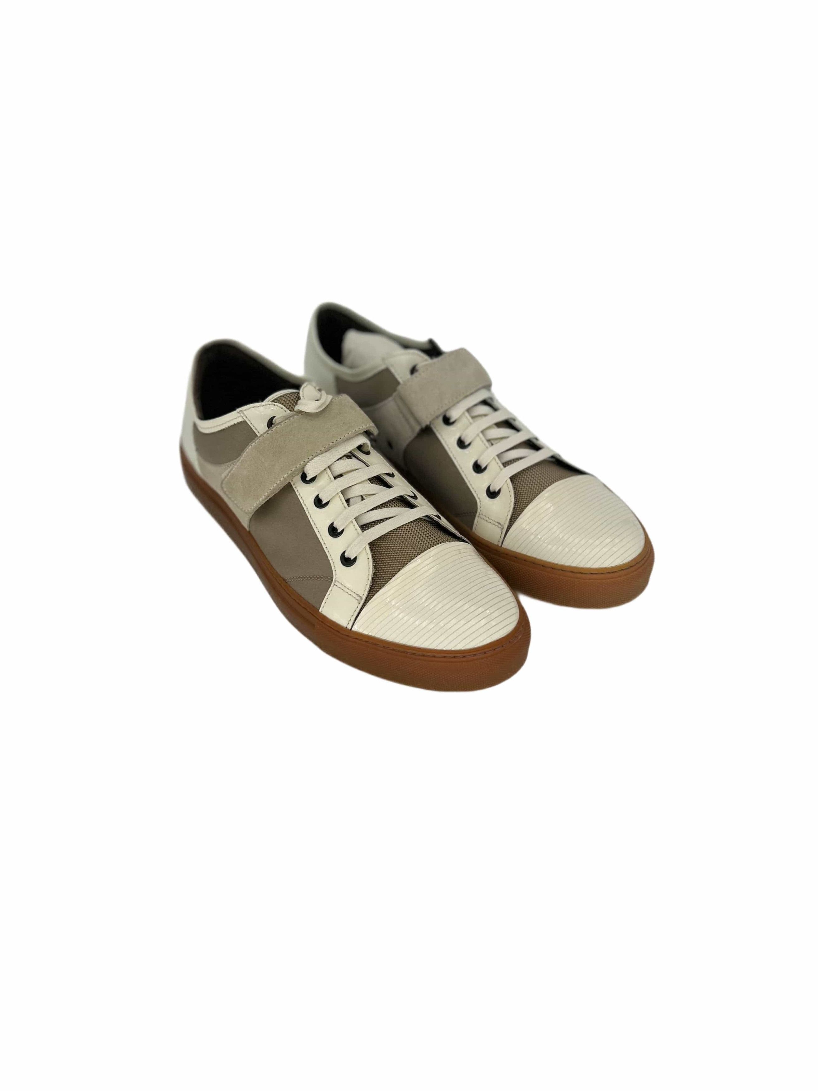 Lanvin Lanvin Bi Fabric / multi Colour Velcro Strap Sneaker Size US 10 / EU 43 - 1 Thumbnail