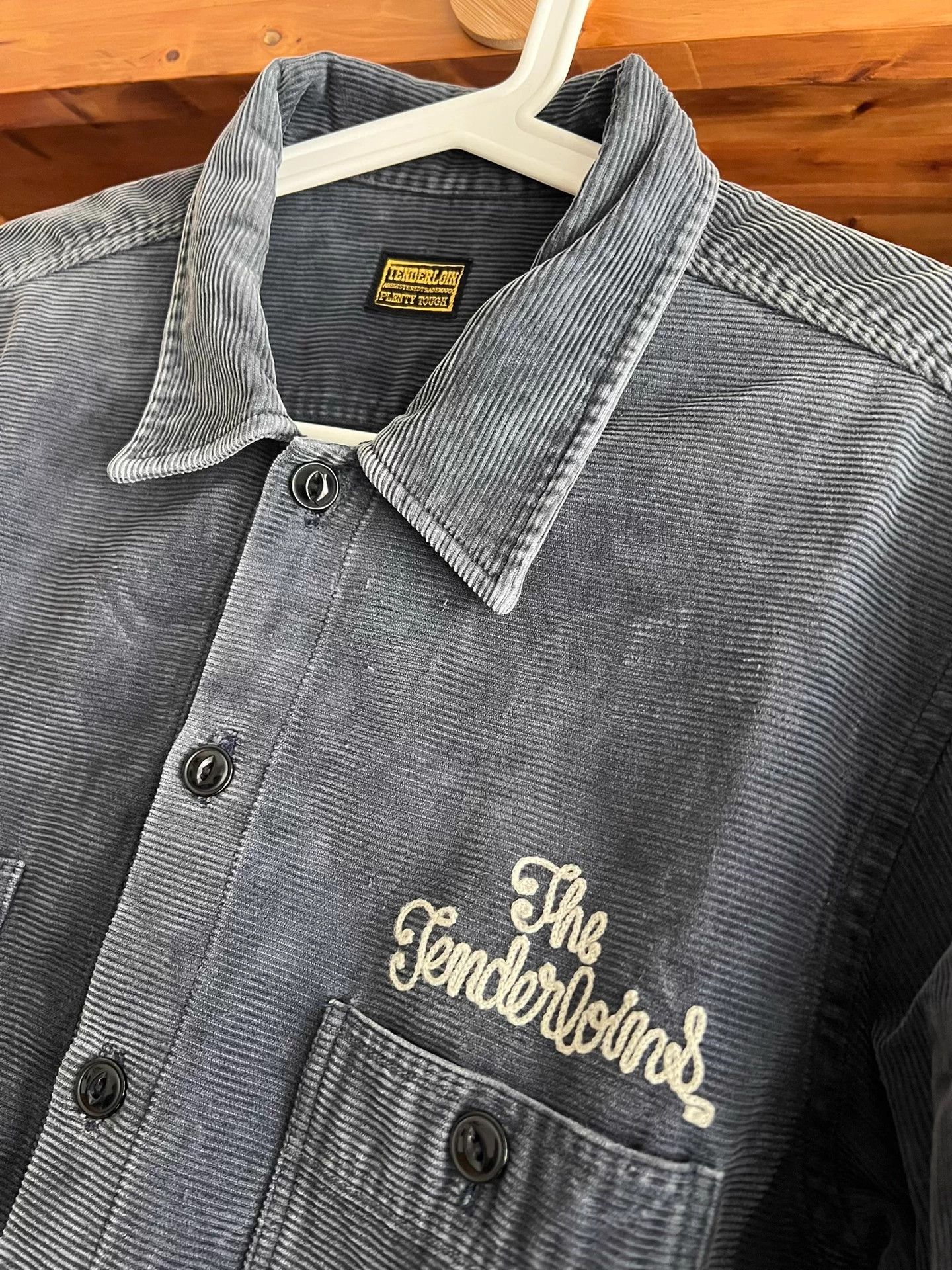 Tenderloin Tenderloin Japanese Indigo Corduroy Washed Work Shirt S Size US S / EU 44-46 / 1 - 5 Thumbnail
