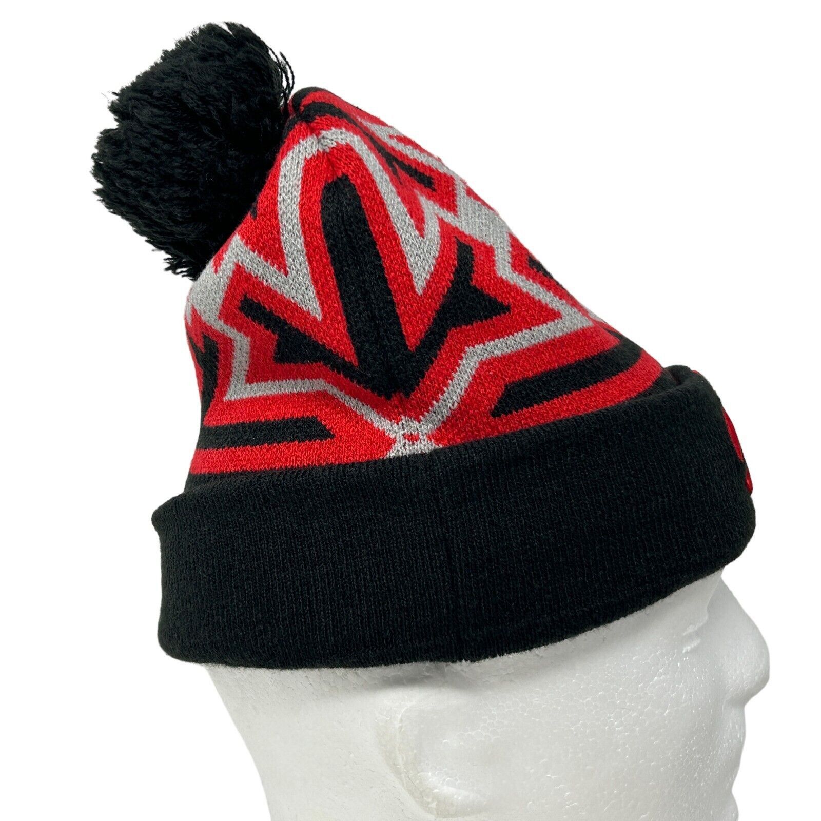 New Era Toronto Raptors Cuffed Pom Pom Beanie Toque Hat NBA Size ONE SIZE - 8 Thumbnail