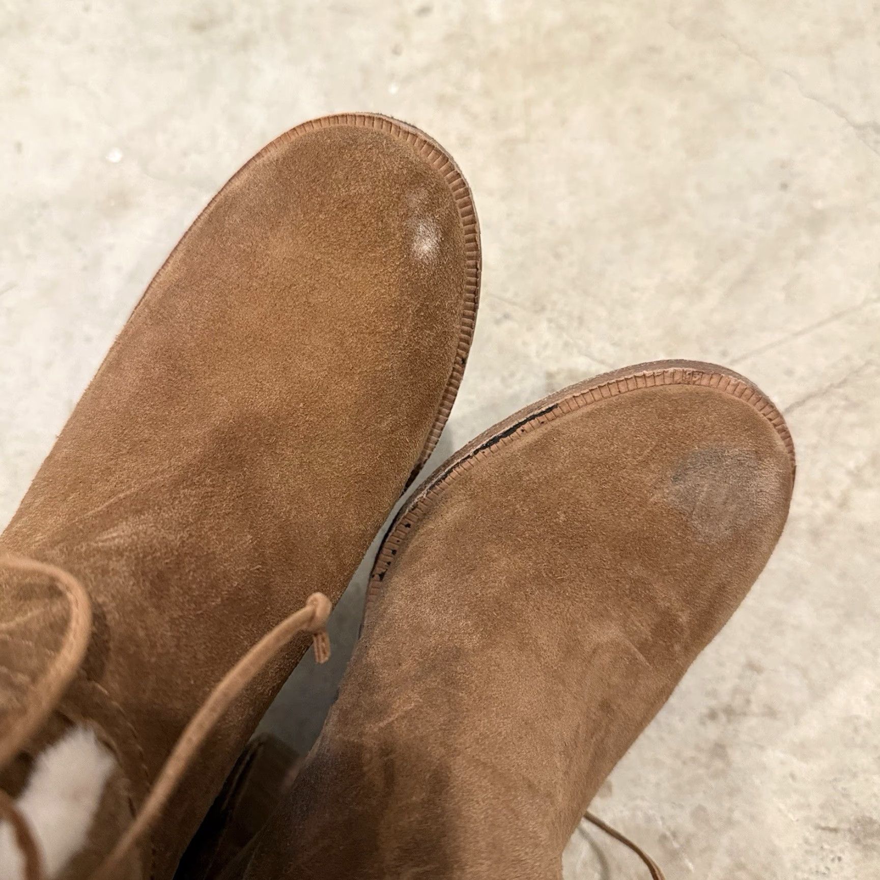 Ugg UGG Jerene Sherling Suede Heeled Boots Size 9 Brown Women's Boots Tan 9 Jerene Bootie UGG Jerene Pre-owned Good Size US 8 / IT 38 - 3 Thumbnail