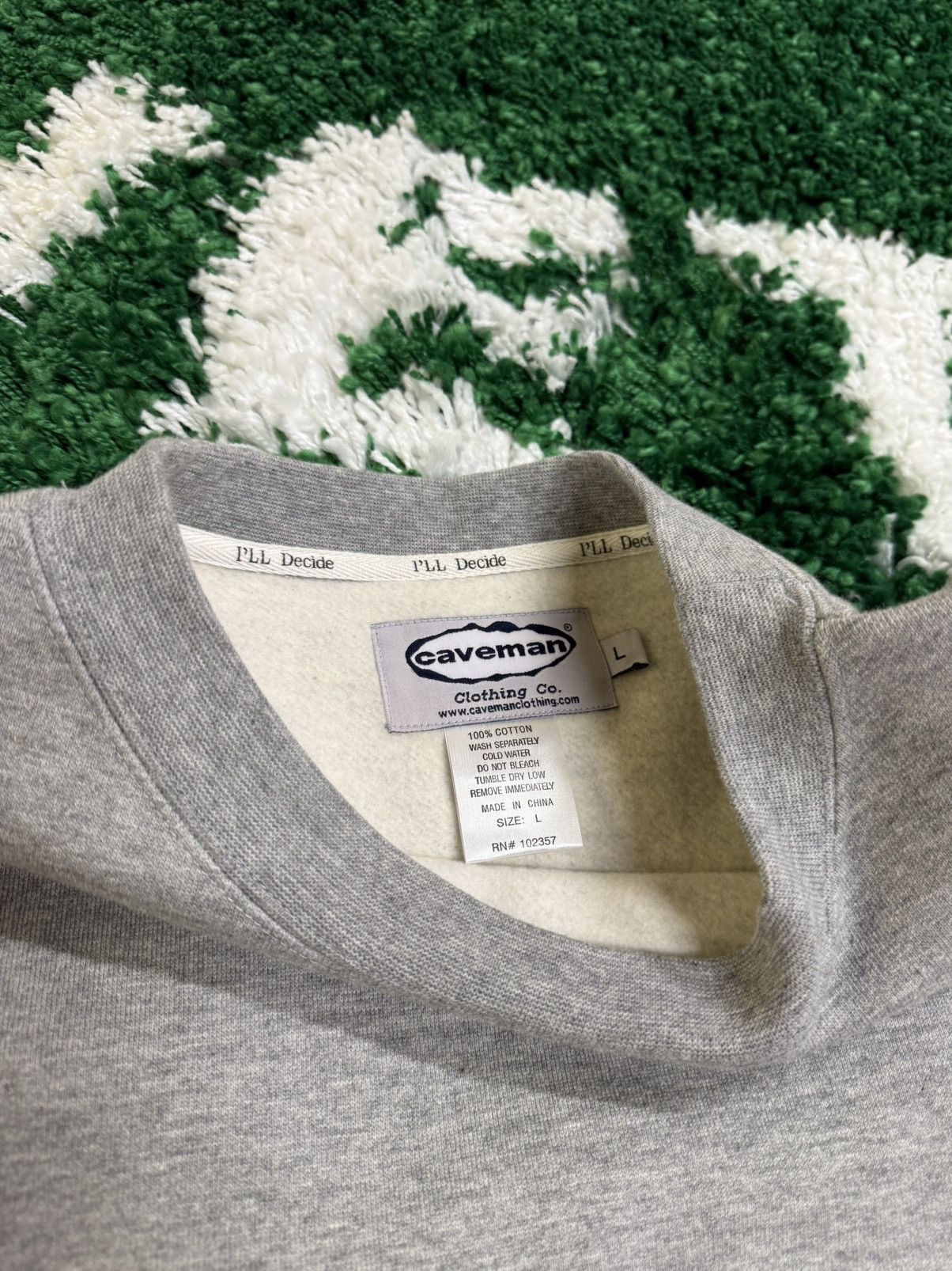 Vintage Caveman Clothing Co. Sweatshirt Grey Sz. Large Size US L / EU 52-54 / 3 - 8 Thumbnail