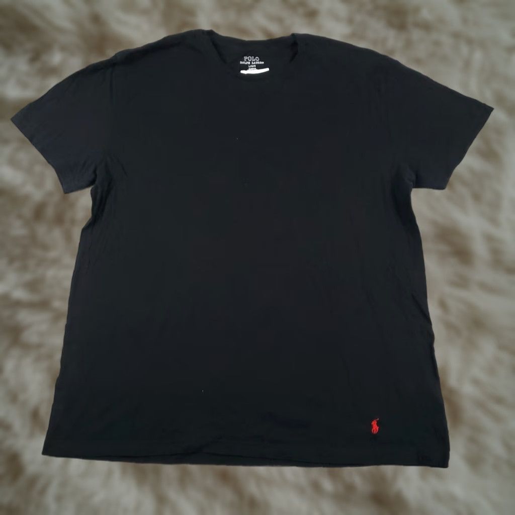 Ralph Lauren Ralph Lauren Shirt Adult Large Black Short Sleeve Pony Logo Cotton Crew Neck Classic American Mens Size US L / EU 52-54 / 3 - 1 Thumbnail