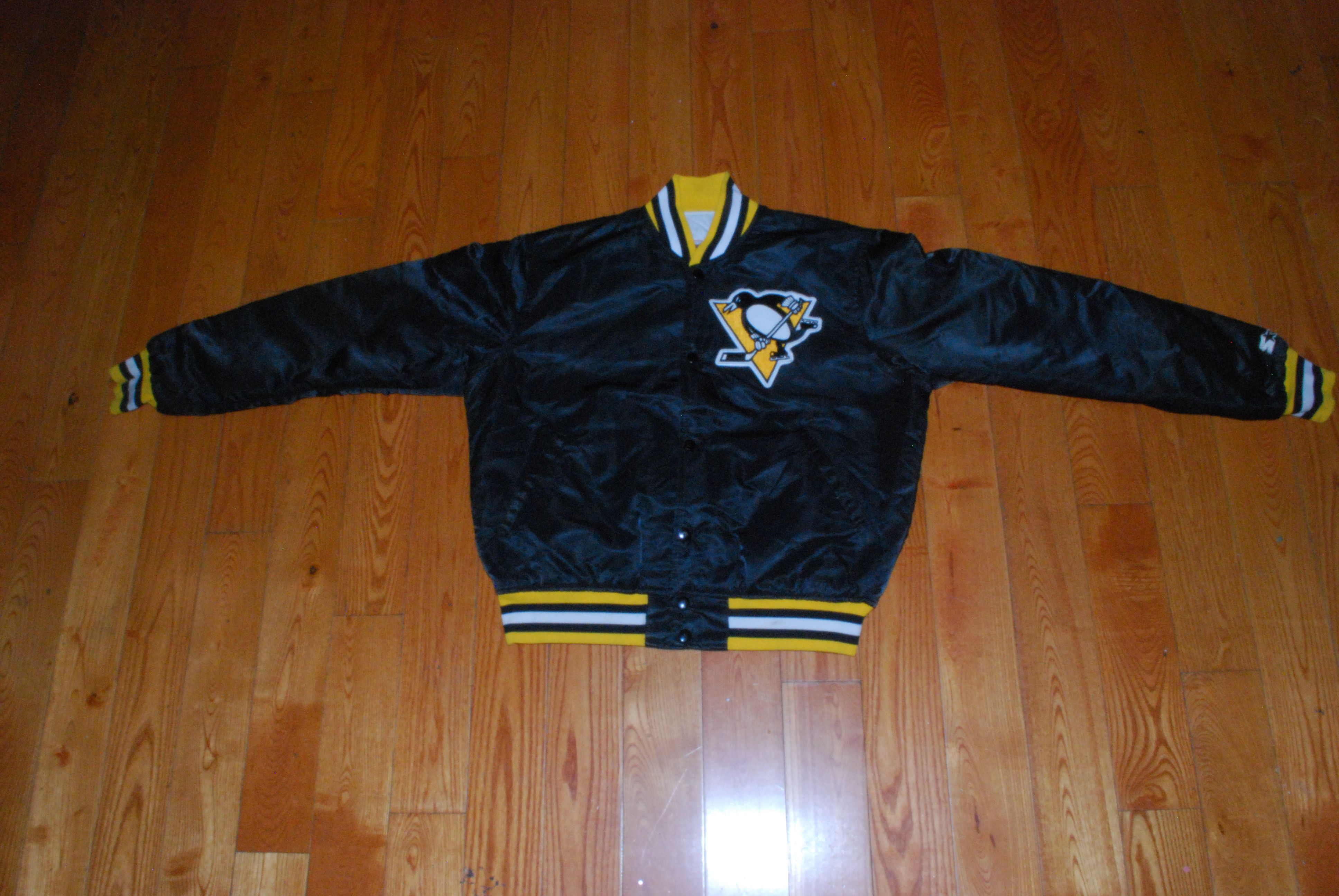Starter Starter NHL Pittsburgh Penguins Satin Jacket 1980s USA Made Size US M / EU 48-50 / 2 - 1 Thumbnail
