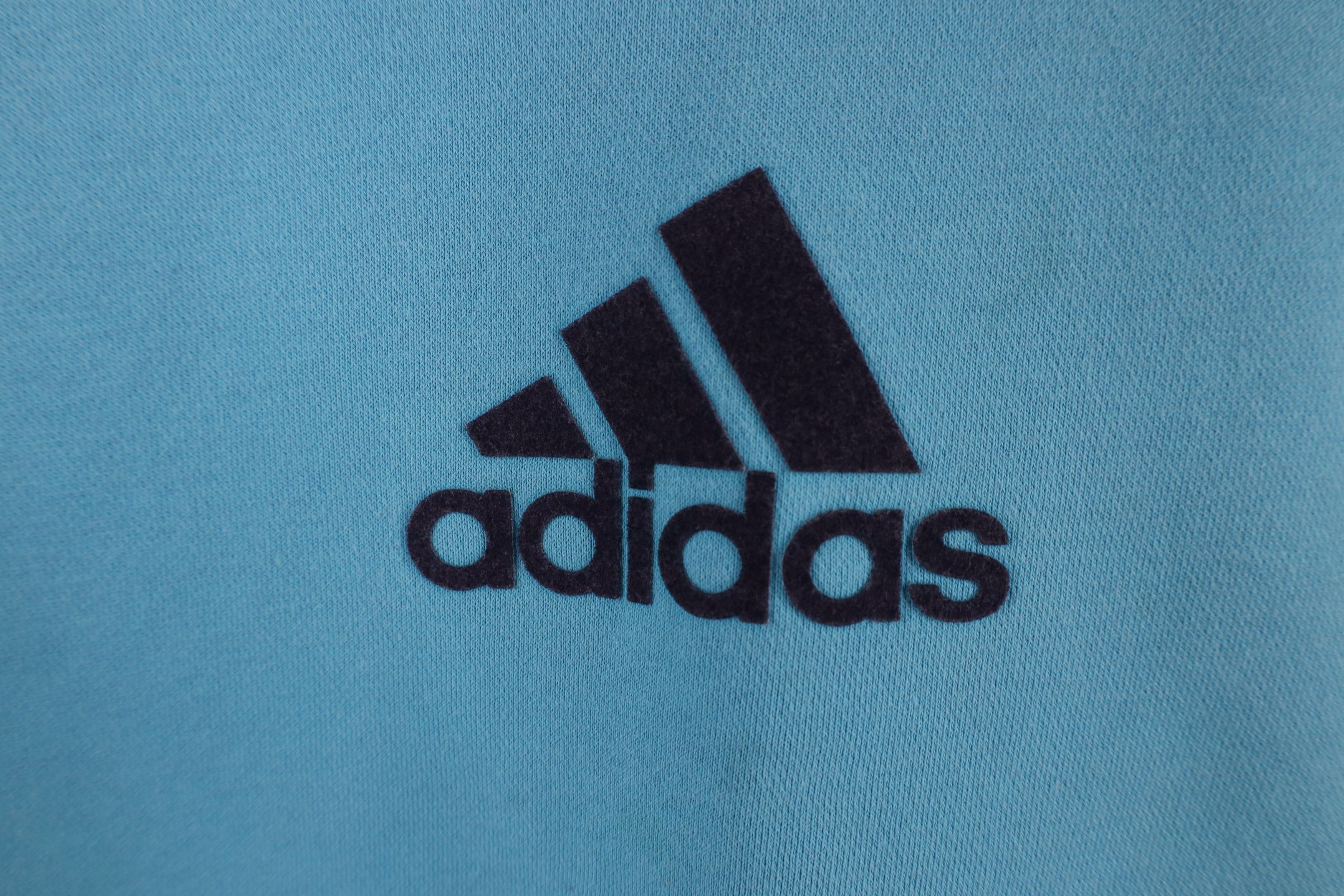 Adidas × Vintage Vintage Y2K Adidas Spell Out Felt Letter Hoodie Sweatshirt Size L / US 10 / IT 46 - 4 Thumbnail