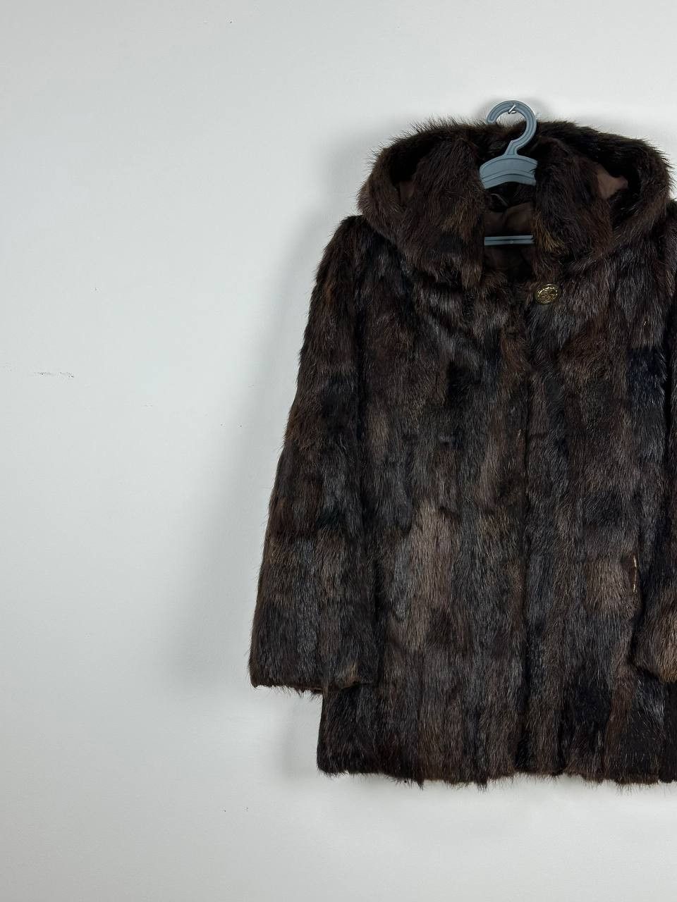 Vintage Vintage Real Fur Coat Luxury Brown Size L / US 10 / IT 46 - 4 Thumbnail