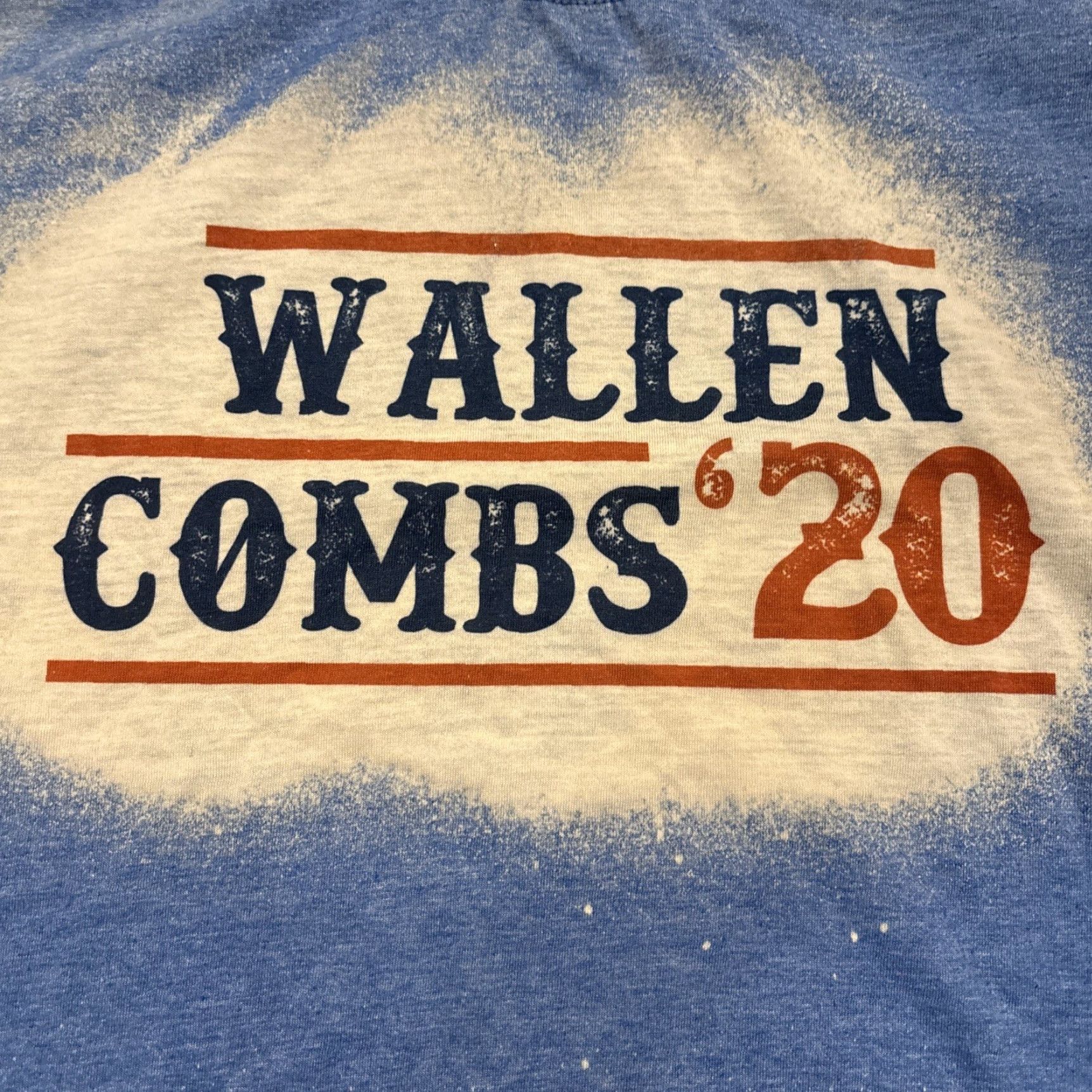 Gildan Morgan Wallen Luke Combs T-Shirt Size M Blue Tie Dye 2020 Concert Merch Mens Size US M / EU 48-50 / 2 - 2 Thumbnail