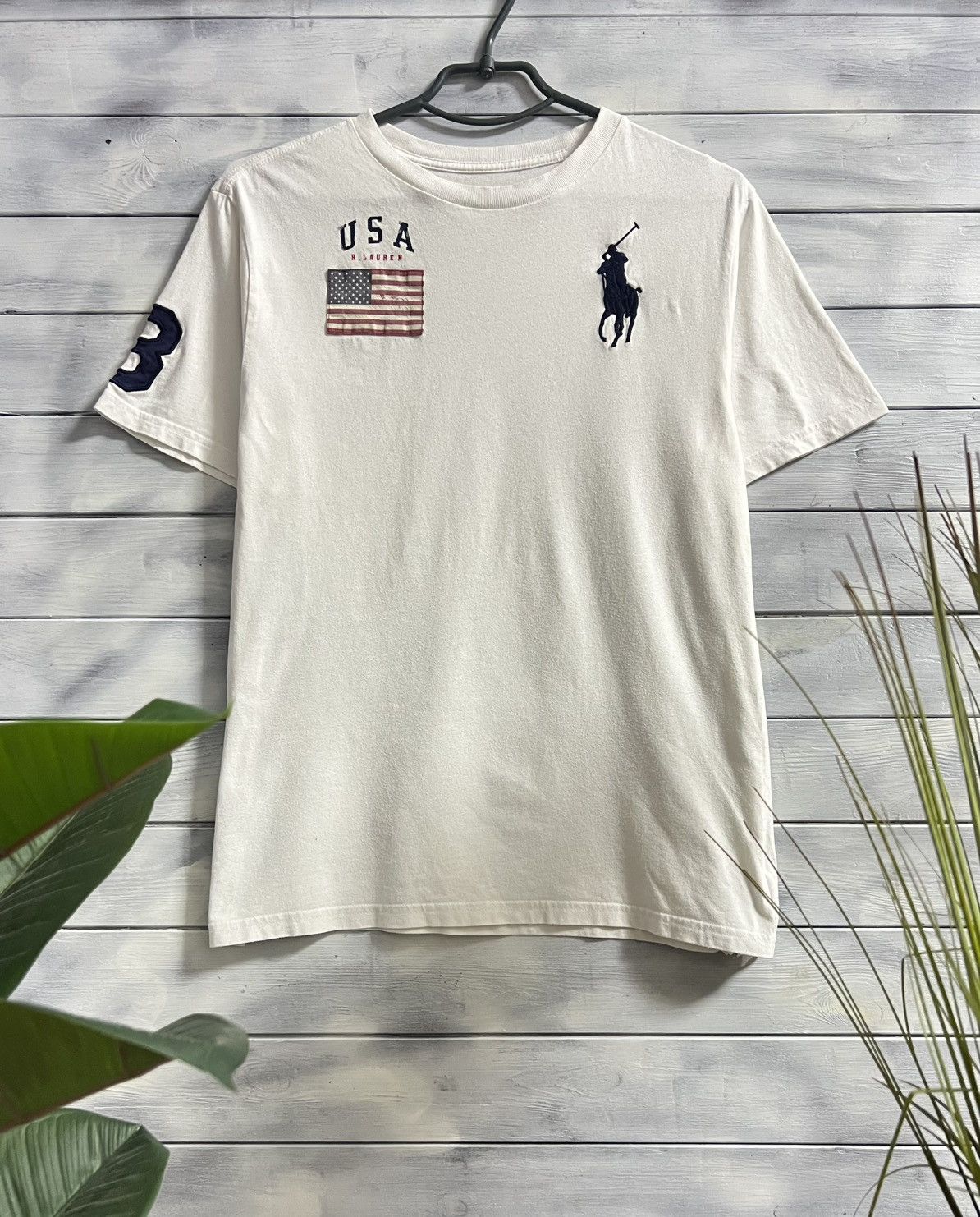 Ralph Lauren Rare T-Shirt Ralph Lauren 3 USA Flag Size US S / EU 44-46 / 1 - 1 Thumbnail