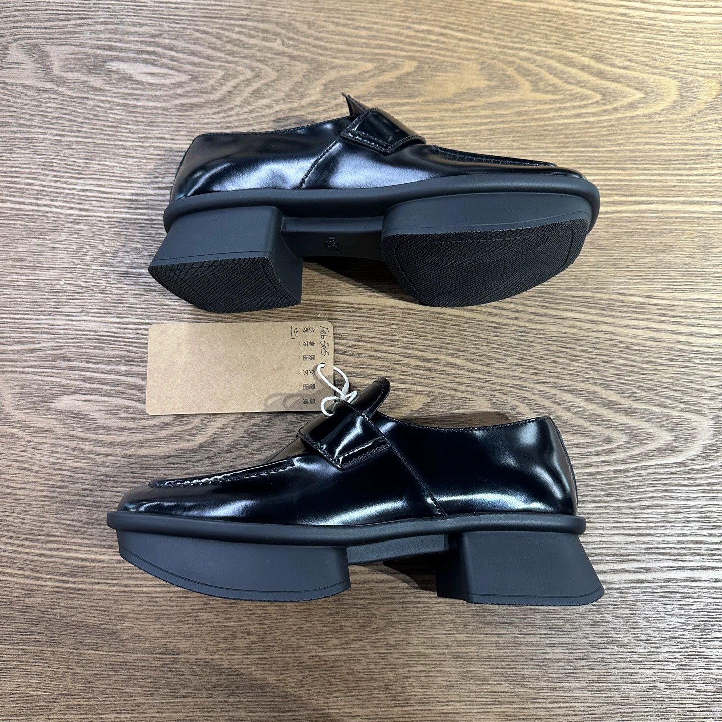 Prada Prada feb505 25 New Square Toe Block Heel Loafer 37 Size US 6.5 / IT 36.5 - 3 Thumbnail