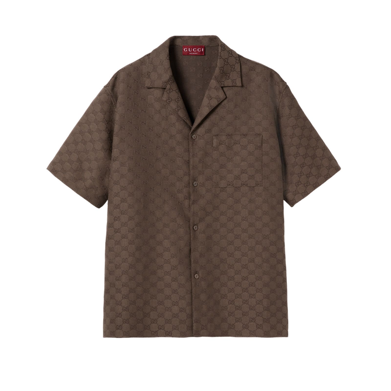 Gucci GUCCI Gg Linen Blend Canvas Shirt | Grailed