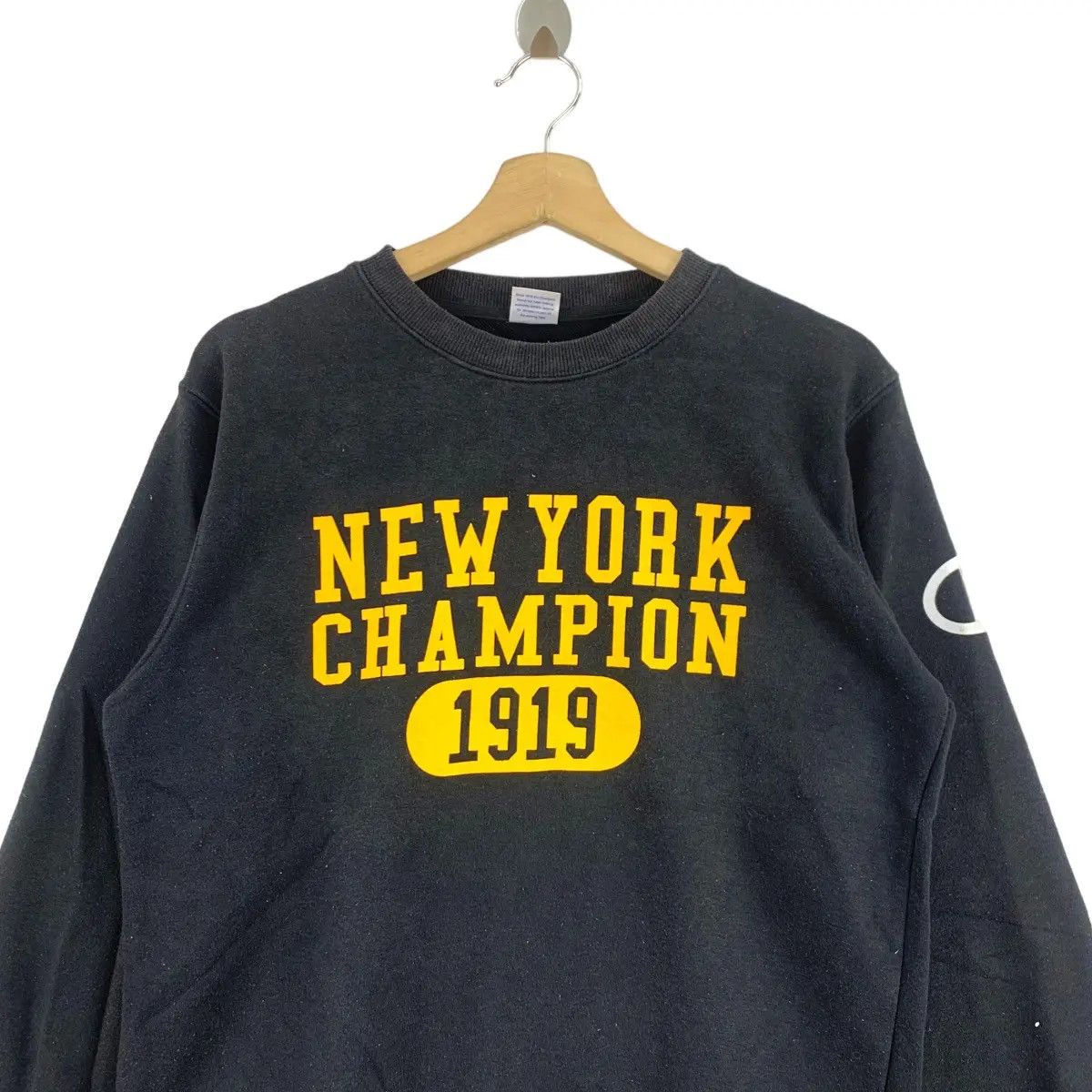 Champion Vintage CHAMPION x NEW YORK Champion 1919 Print Black Size US M / EU 48-50 / 2 - 2 Thumbnail
