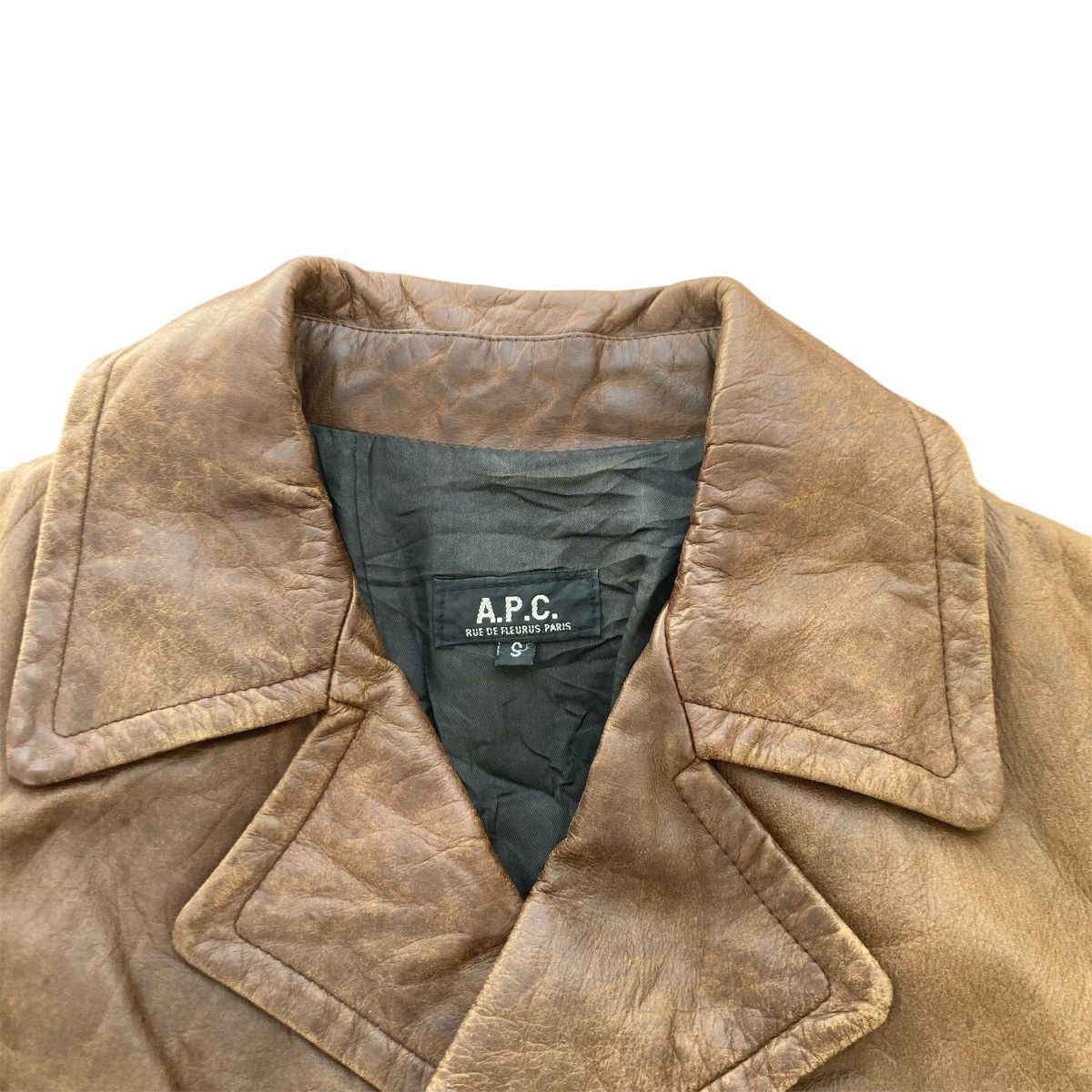 A.P.C. A.P.C LEATHER LONG JACKET Size US S / EU 44-46 / 1 - 5 Thumbnail
