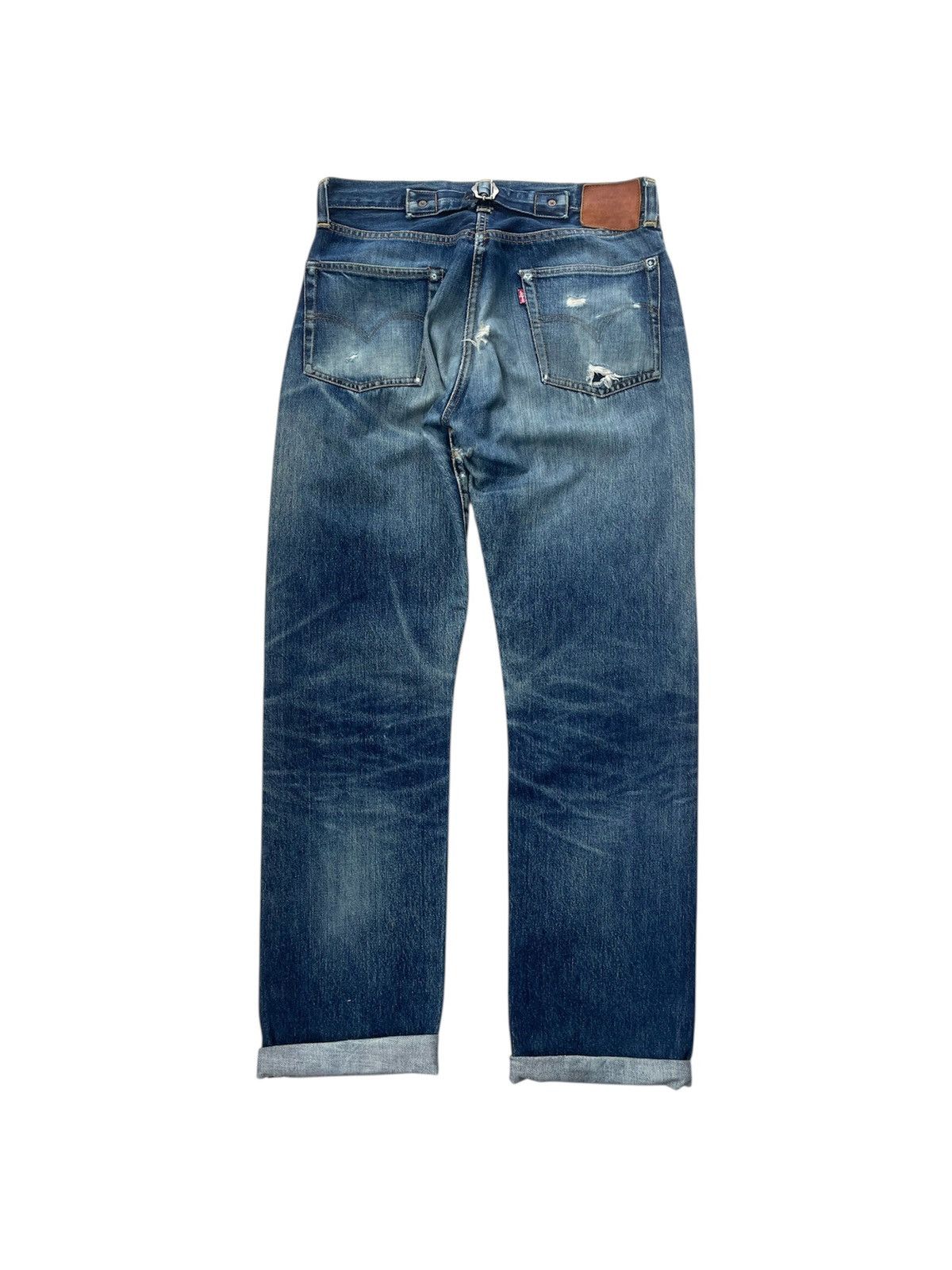 Levi's Rare Levi’s Vintage Clothing (LVC) 201XX Cinch-Back Jeans Size US 31 - 11 Thumbnail