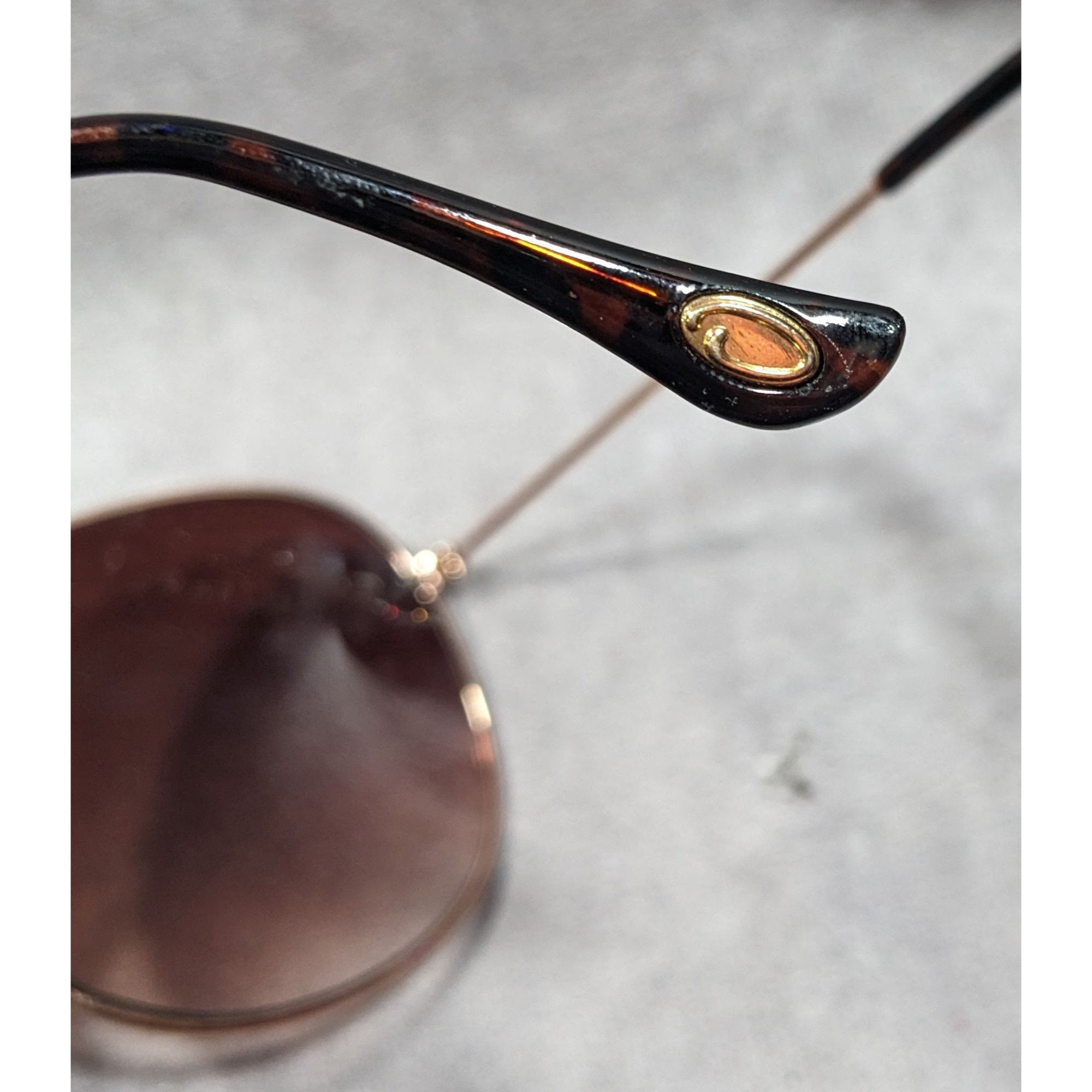 Oscar De La Renta Oscar De La Renta Retro Gold Tone And Tortoise Sunglasses Mo Size ONE SIZE - 7 Thumbnail