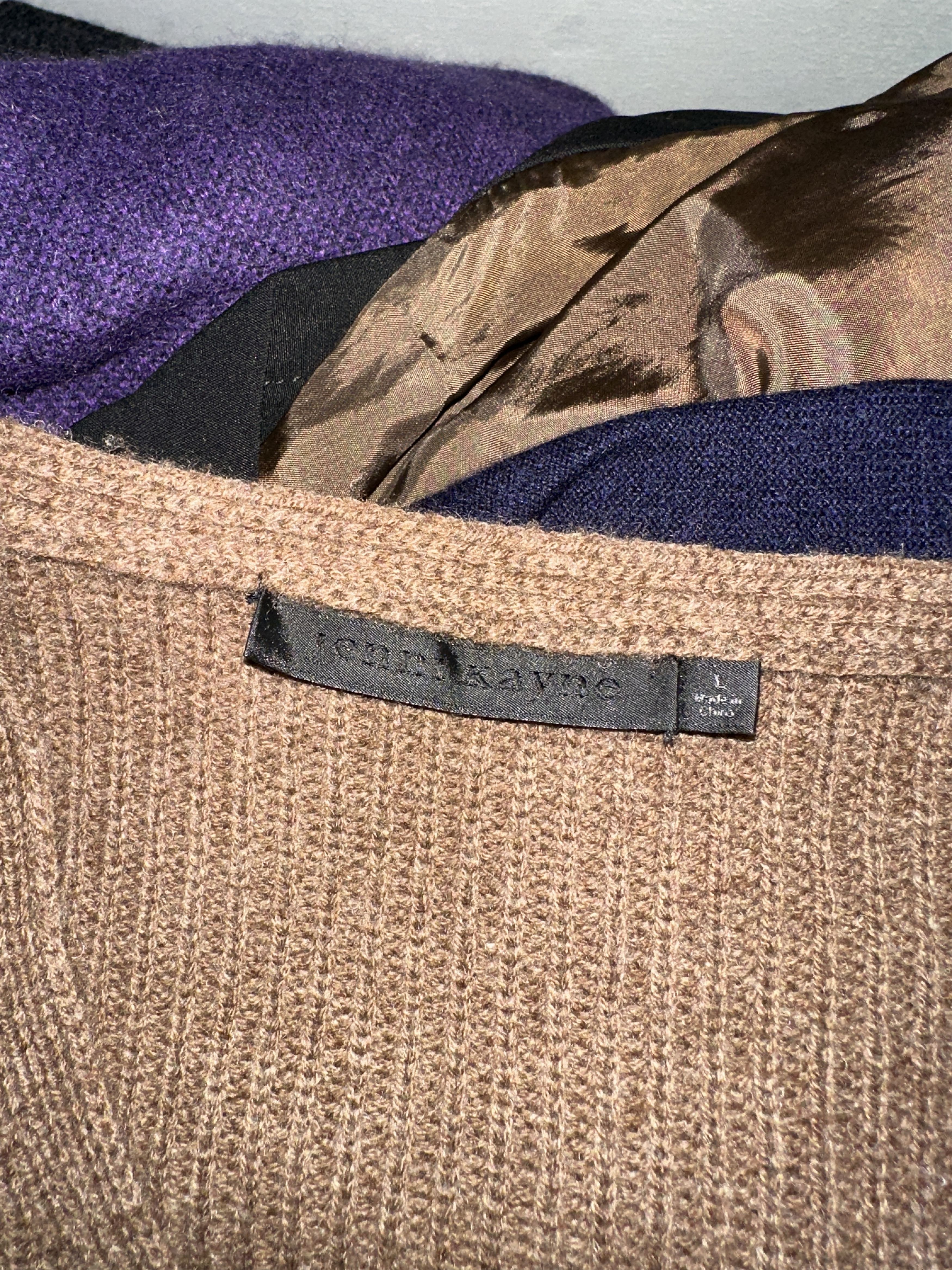 Other Jenni Kayne Knit Cabin Wool Cashmere V Neck Brown Size L Size L / US 10 / IT 46 - 4 Thumbnail