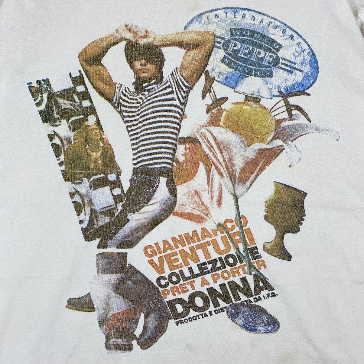 Vintage Vintage 90's DONADONI GIANMARCO VENTURI Collection Tee Size US L / EU 52-54 / 3 - 3 Thumbnail