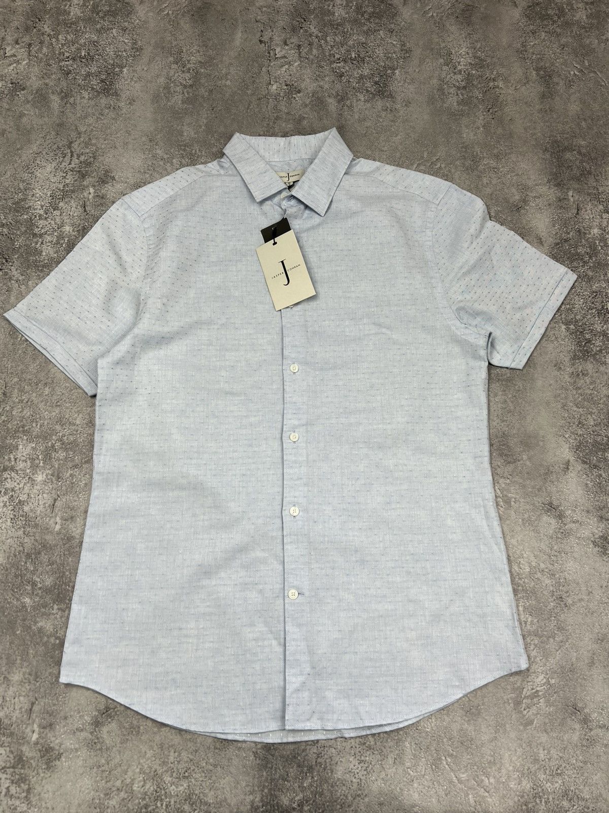 Jasper Conran Jasper Conran NWT Linen Blue Shirt Button Up Size US M / EU 48-50 / 2 - 1 Thumbnail