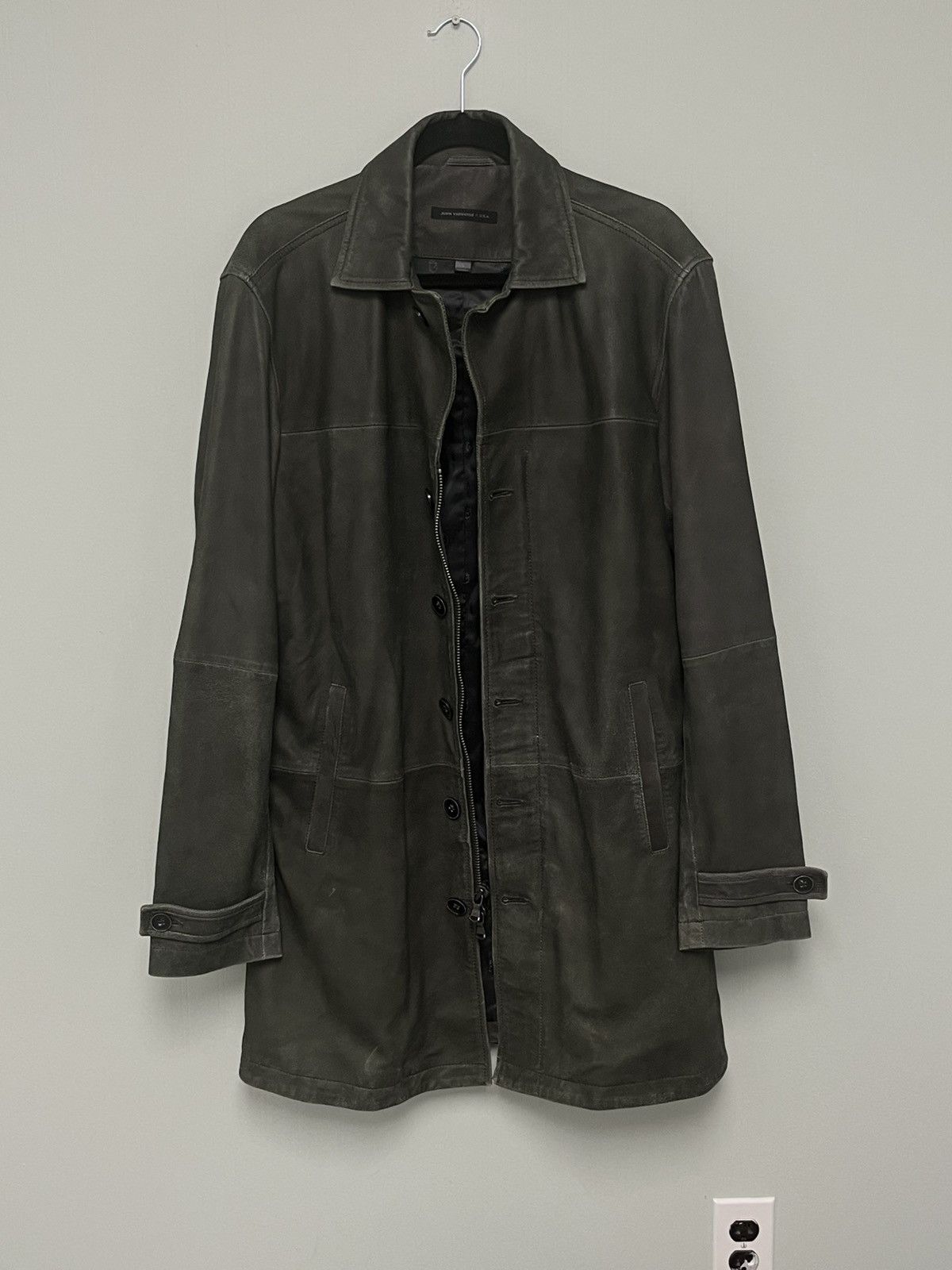John Varvatos Goatskin Leather Trench Large Size US L / EU 52-54 / 3 - 5 Thumbnail