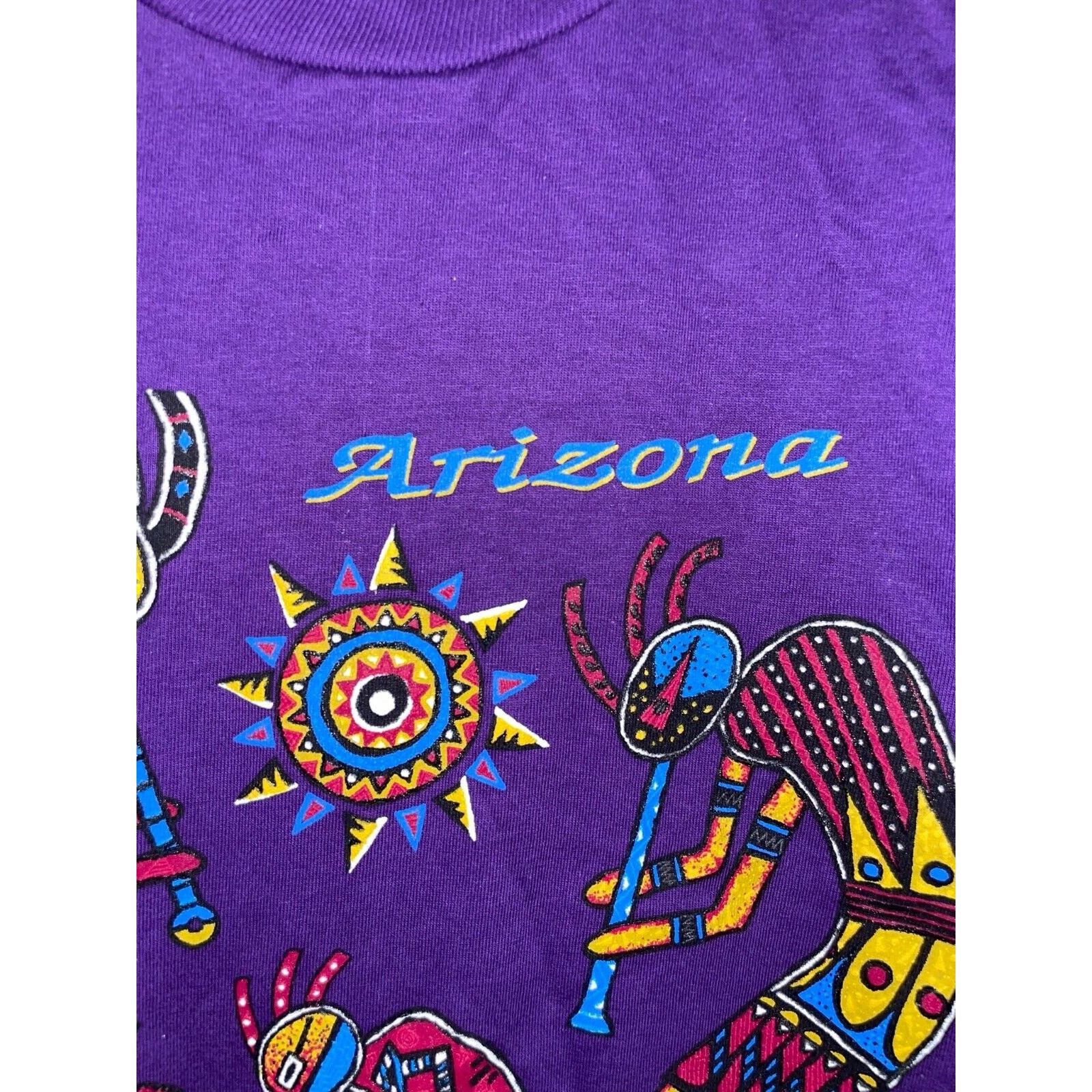 Jerzees Vintage Arizona Native Shirt Jerzees 90s Kokopelli Tee Size US L / EU 52-54 / 3 - 3 Thumbnail
