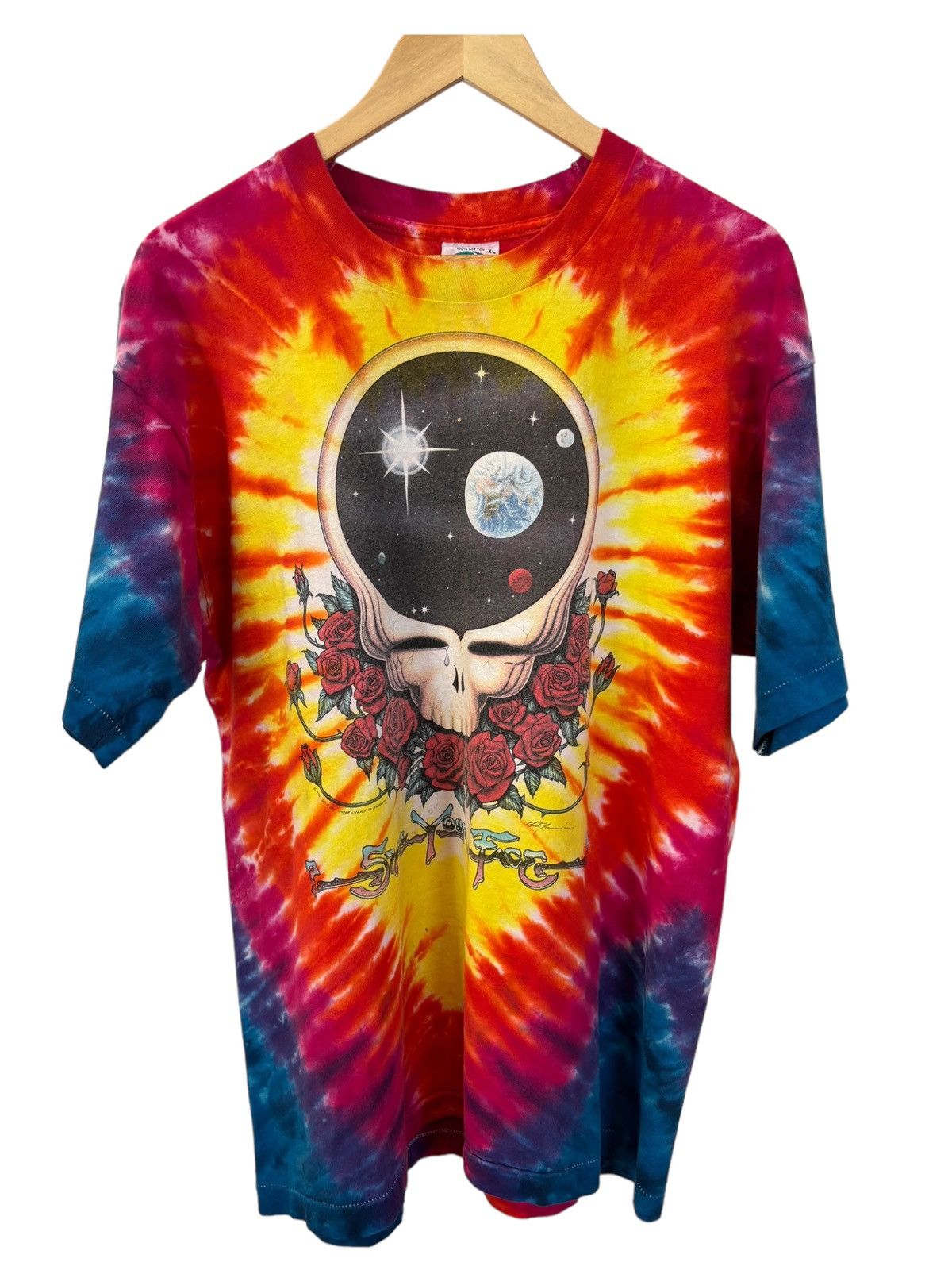 Grateful Dead Vintage 1992 Liquid Blue Grateful Dead “Space Your Face” Tee Size US XL / EU 56 / 4 - 1 Thumbnail