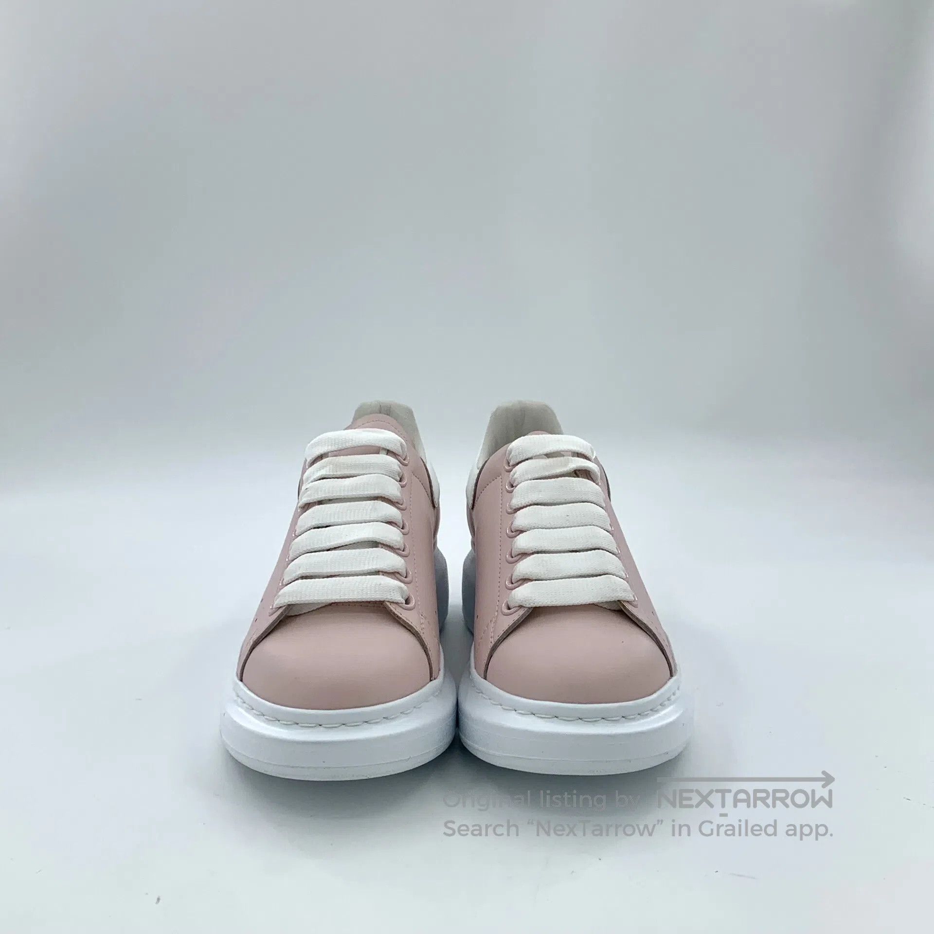 Alexander McQueen Alexander McQueen Pink Laced Casual Flat Sports Shoes| Size US 7 / IT 37 - 3 Thumbnail