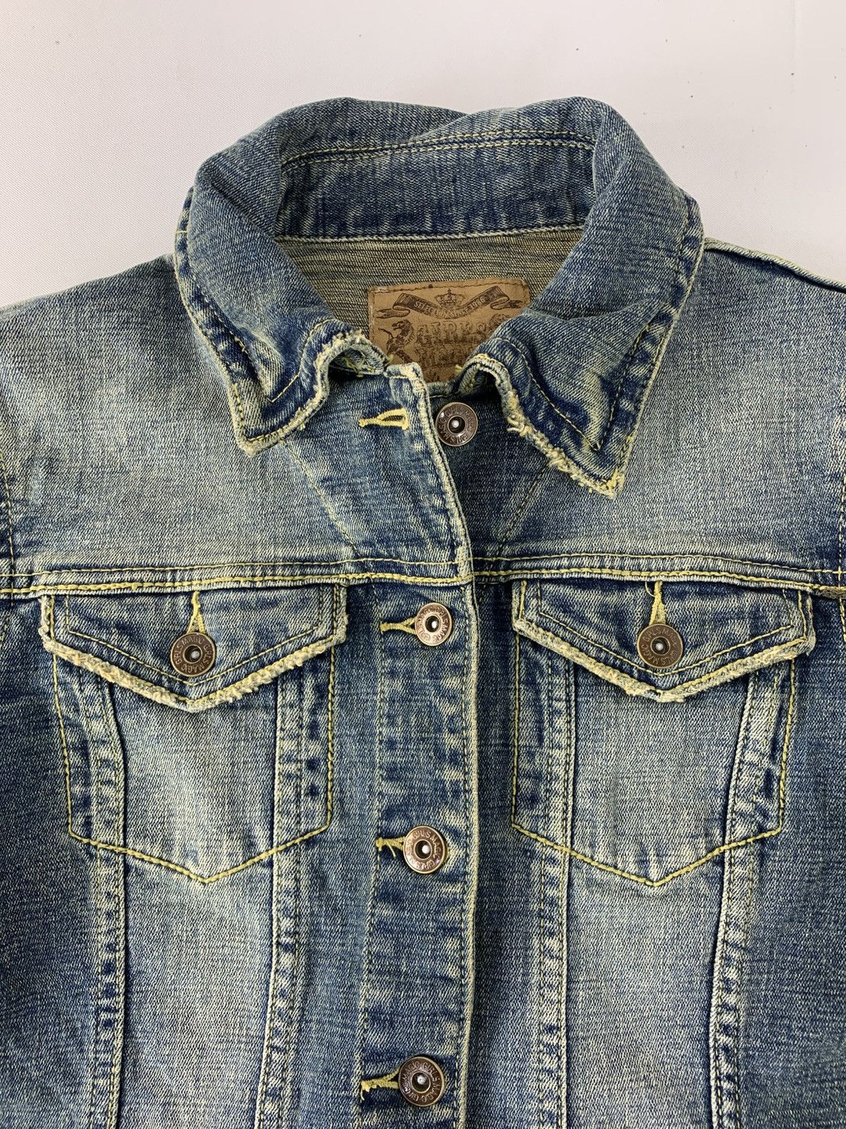 Other Girl Magic Indigo Denim Jacket Double Pocket Western Style Size XS / US 0-2 / IT 36-38 - 4 Thumbnail