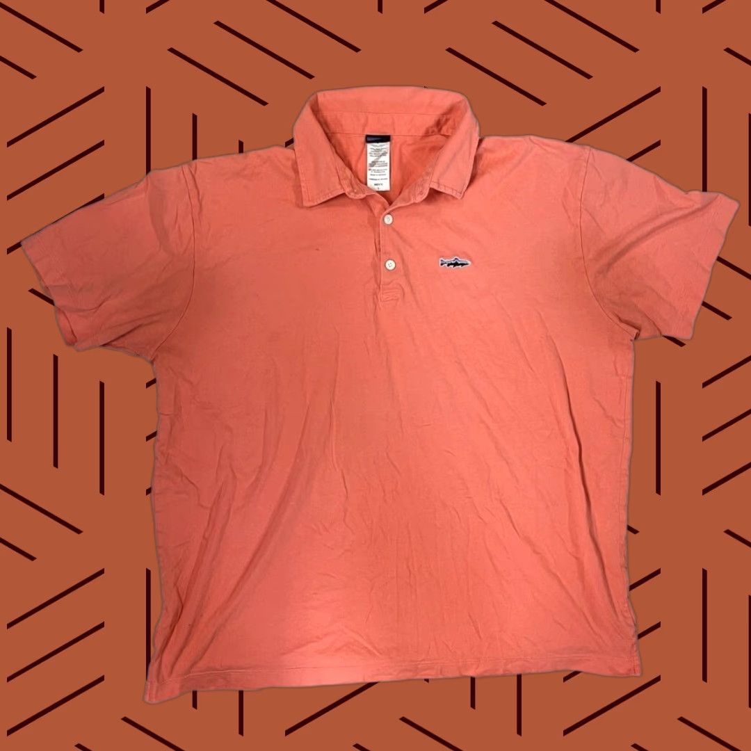 Patagonia VINTAGE Patagonia Men's Polo Trout Fitz Roy Size Large Size US L / EU 52-54 / 3 - 1 Thumbnail