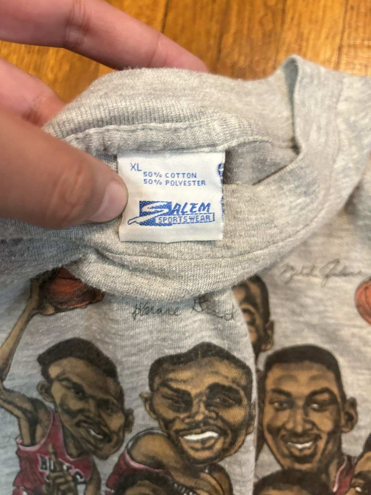Salem Sportswear vintage nba chicago bulls michael jordan salem sportswear t Size US XL / EU 56 / 4 - 4 Thumbnail