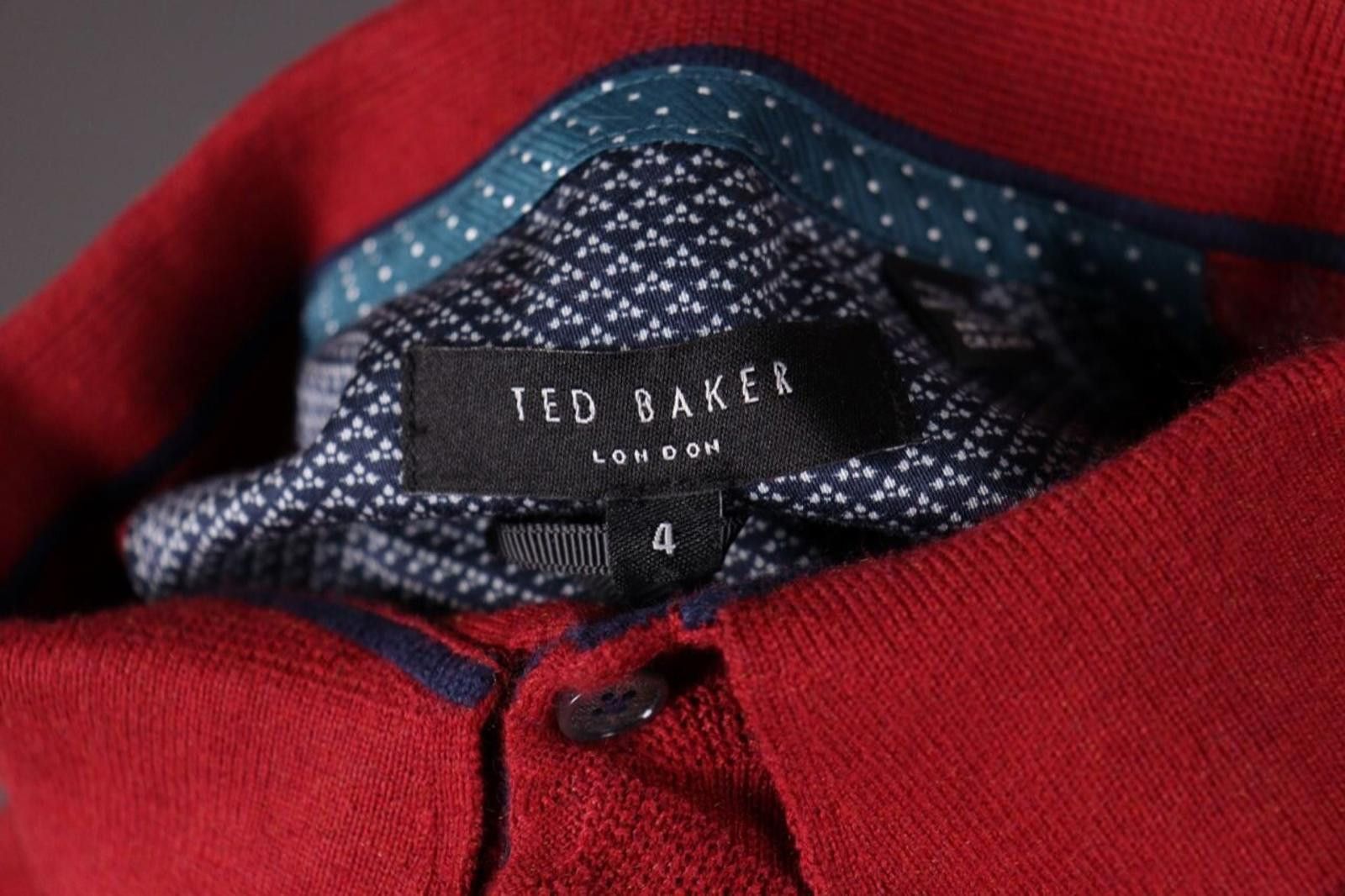 Ted Baker Ted Baker London Red Knit Long Sleeve Sweater Size 4 Size US M / EU 48-50 / 2 - 12 Thumbnail