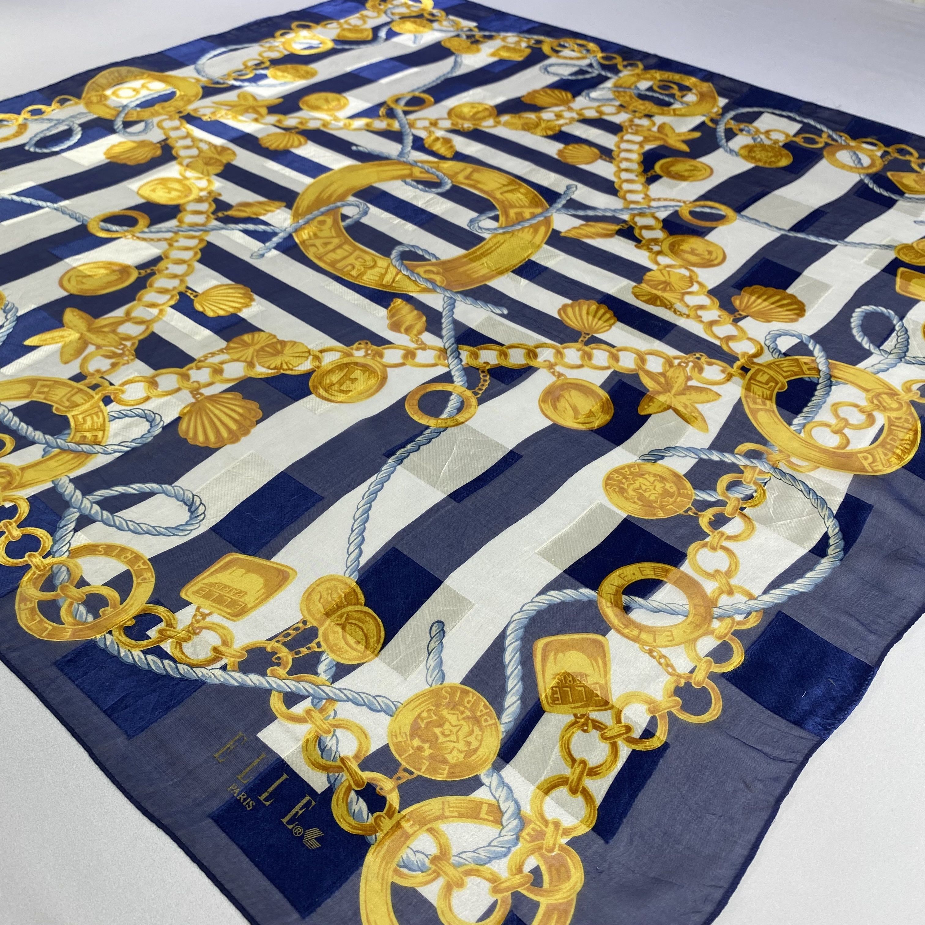 Japanese Brand × Vintage Vintage Elle Paris Silk Scarf SS085 Size ONE SIZE - 3 Thumbnail