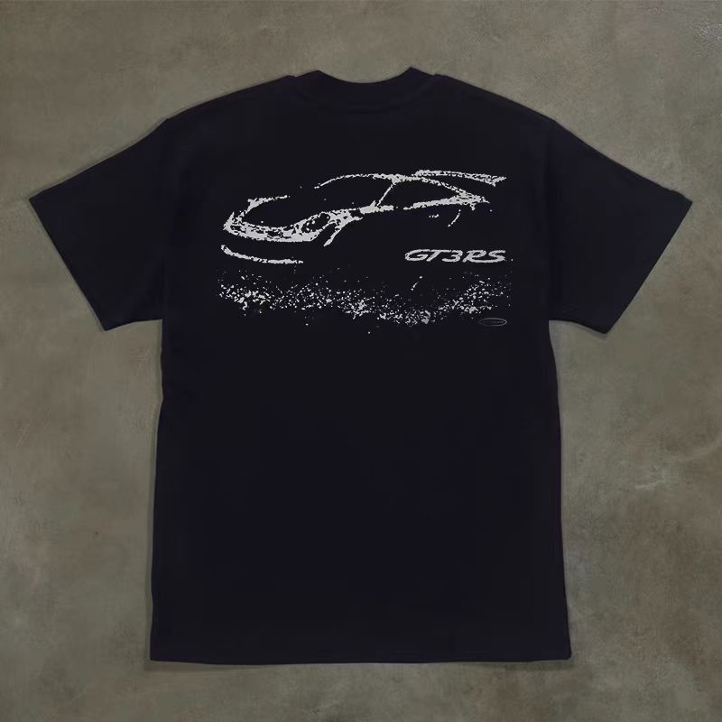 Vintage Black retro car print t-shirt Size US M / EU 48-50 / 2 - 2 Thumbnail