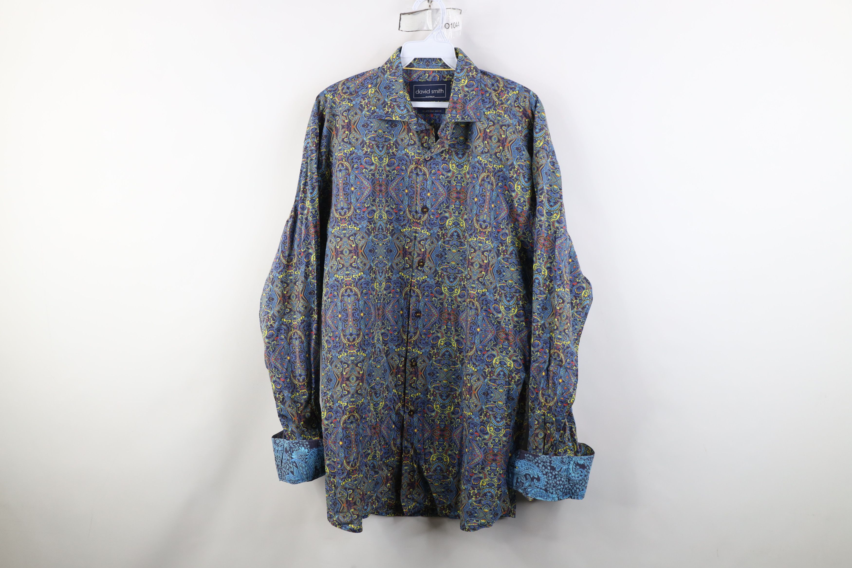 Vintage David Smith Australia Rainbow Paisley Collared Button Shirt Size US XXL / EU 58 / 5 - 4 Thumbnail