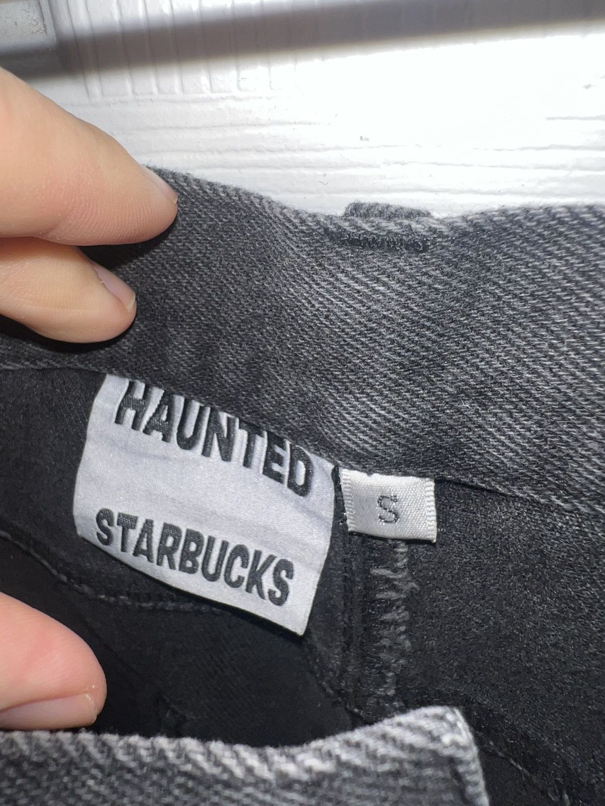 Haunted Starbucks Haunted Starbucks Weed Leaf Jeans Size US 31 - 3 Thumbnail