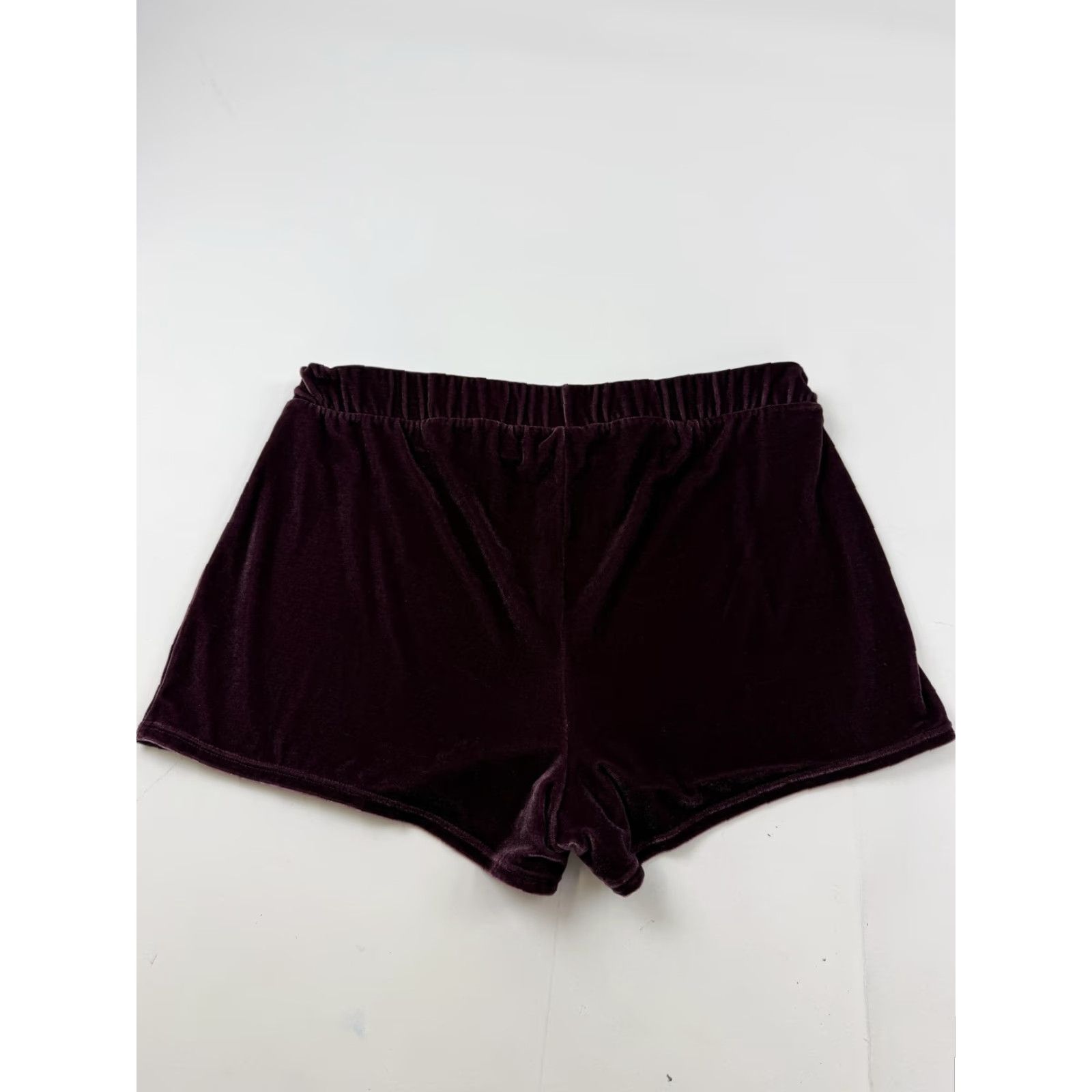 Torrid Torrid Curve Sweat Shorts Womens 3X Purple Velvet Elastic Waist Lounge Casual Size 40" / US 18 - 5 Thumbnail