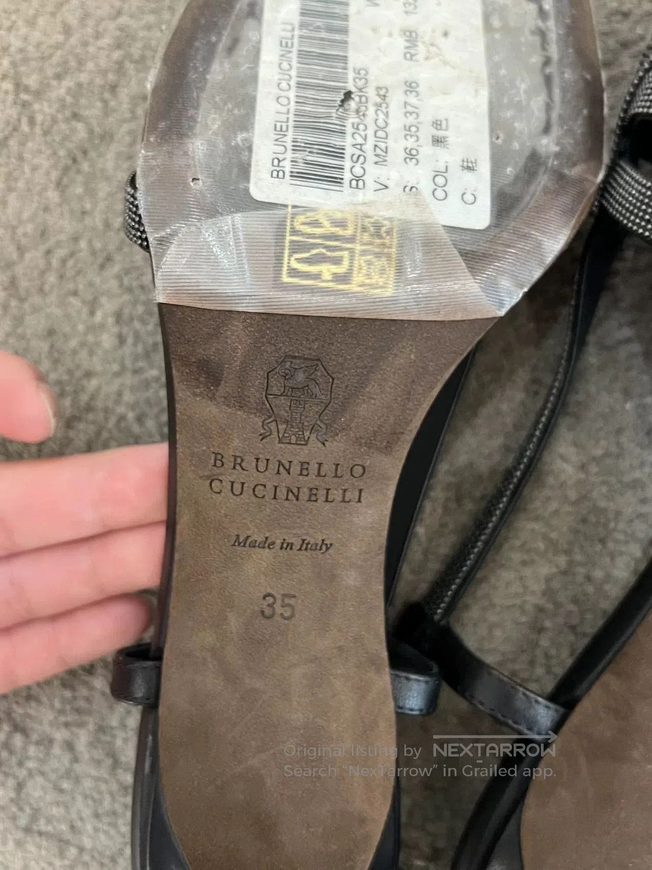 Brunello Cucinelli Brunello Cucinelli Women’s T-Strap Heels. Size US 4 / IT 34 - 7 Thumbnail