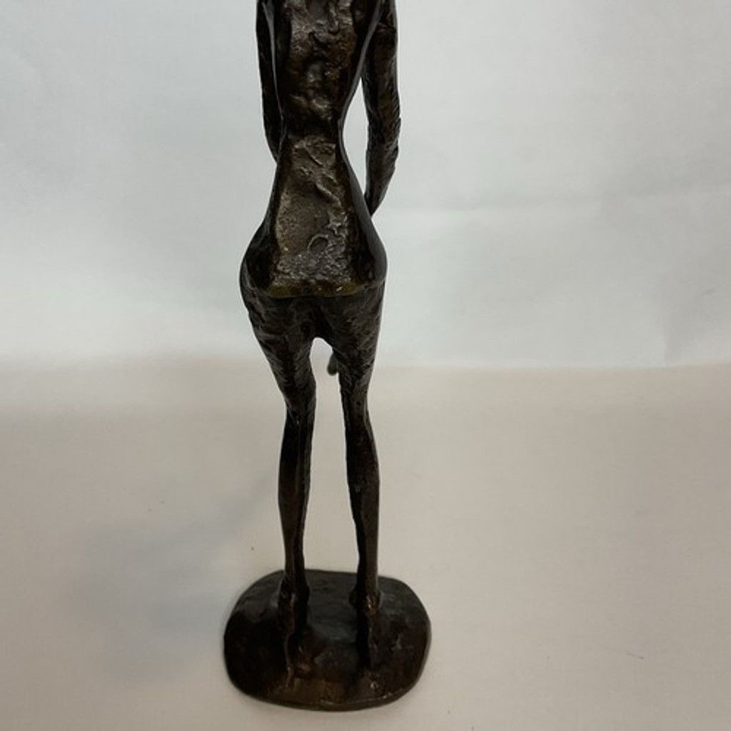 The Unbranded Brand VTG Bronze Brutalist Art Golfer Lady Art Sculpture 9.5" x 8" Size ONE SIZE - 6 Thumbnail