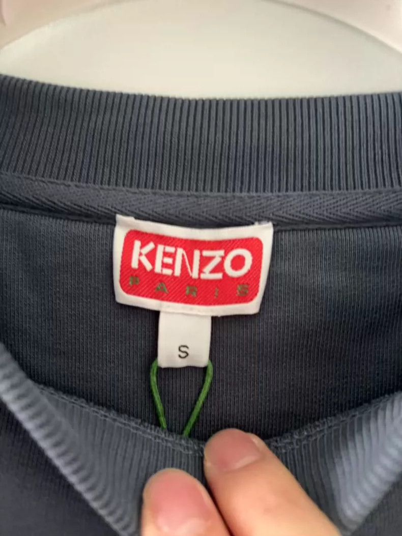 KENZO Tiger head embroidery round neck long sleeve hoodie