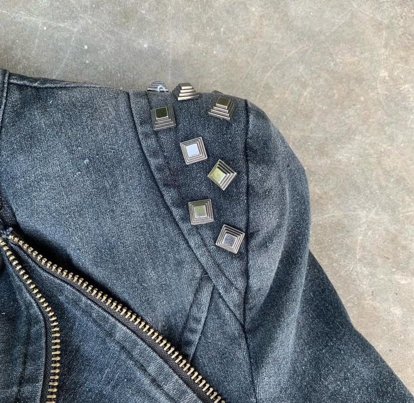 Le Grande Bleu (L.G.B.) Shalang Vintage Gray Punk Avant Garde Jacket Y2k Size US XS / EU 42 / 0 - 5 Thumbnail