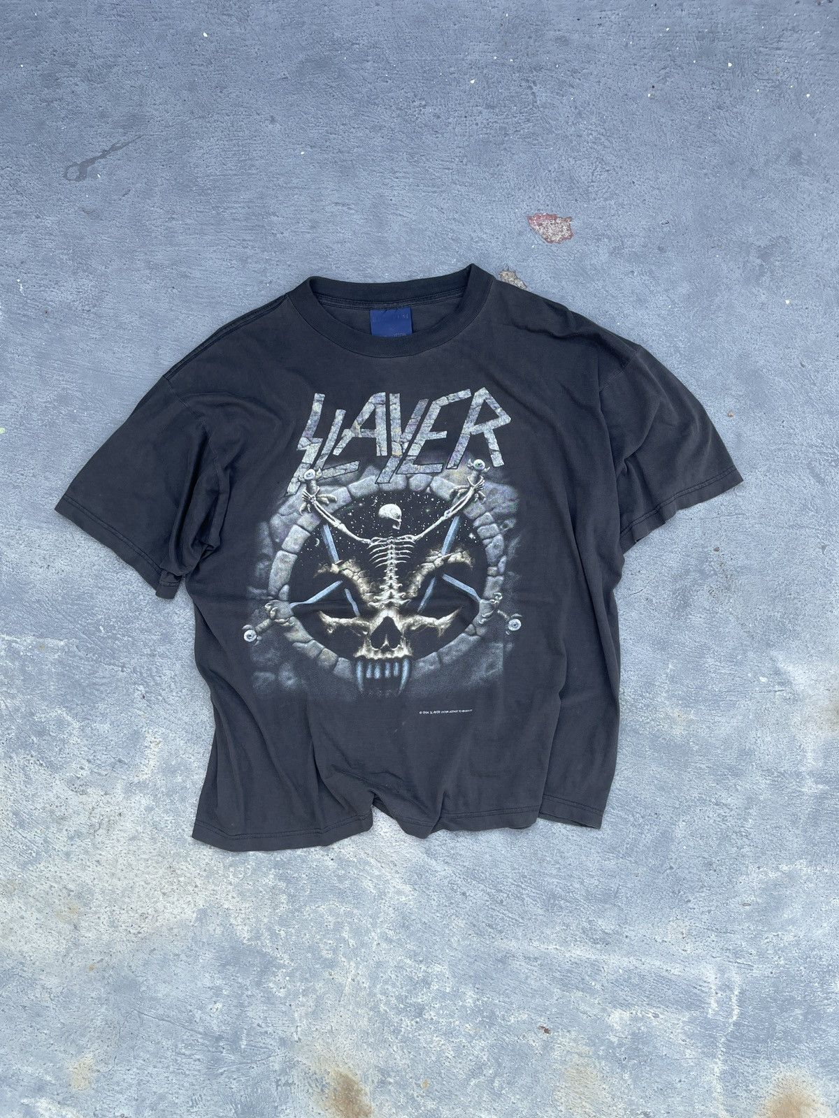 image of Band Tees x Slayer Vintage Slayer 1994 in Black, Men's (Size XL)