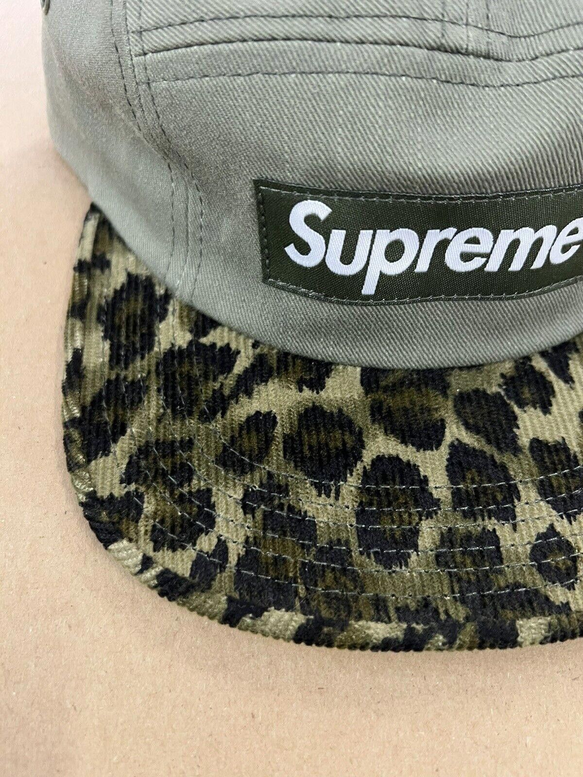 Supreme FW11 Supreme Safari Leopard Olive Box Logo 5 Panel Camp Cap Size ONE SIZE - 4 Thumbnail