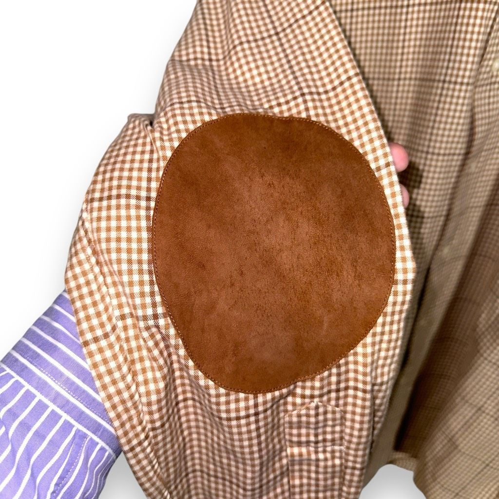 Polo Ralph Lauren 90s Polo Ralph Lauren Flannel Suede Patch Shooting Bradford Shirt M Size US M / EU 48-50 / 2 - 8 Thumbnail