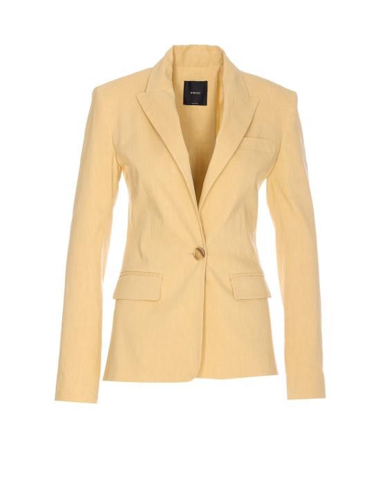 Pinko PINKO Women Jackets 104818 A0IMC23 Yellow Size M / US 6-8 / IT 42-44 - 1 Thumbnail