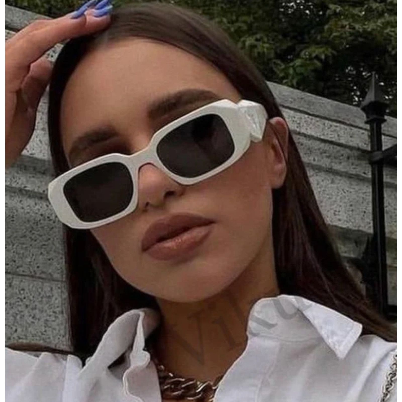 NEW Prada PR17WS Sunglasses in White Talc