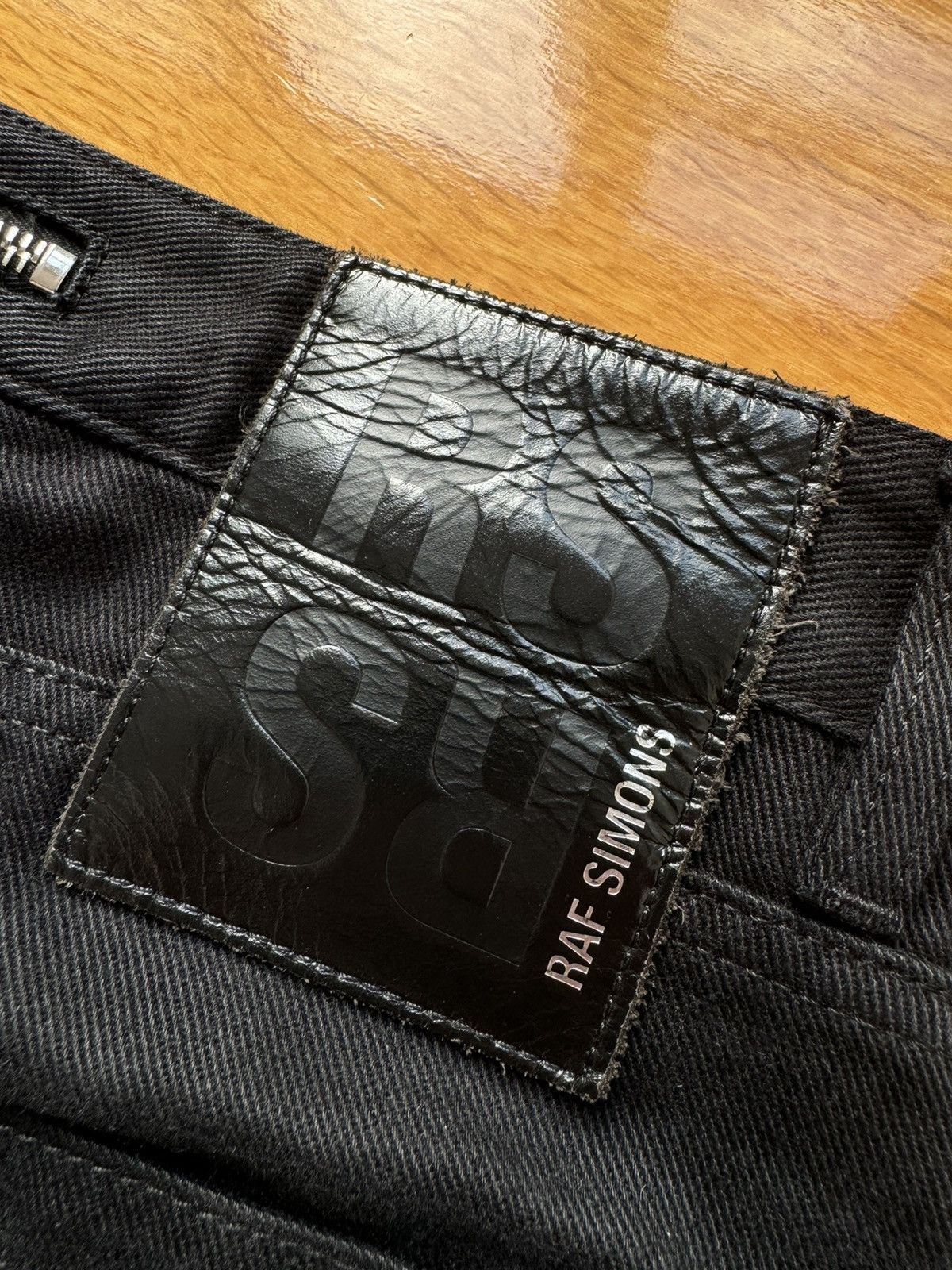 Raf Simons Raf Simon black zipper jeans Size US 29 - 3 Thumbnail