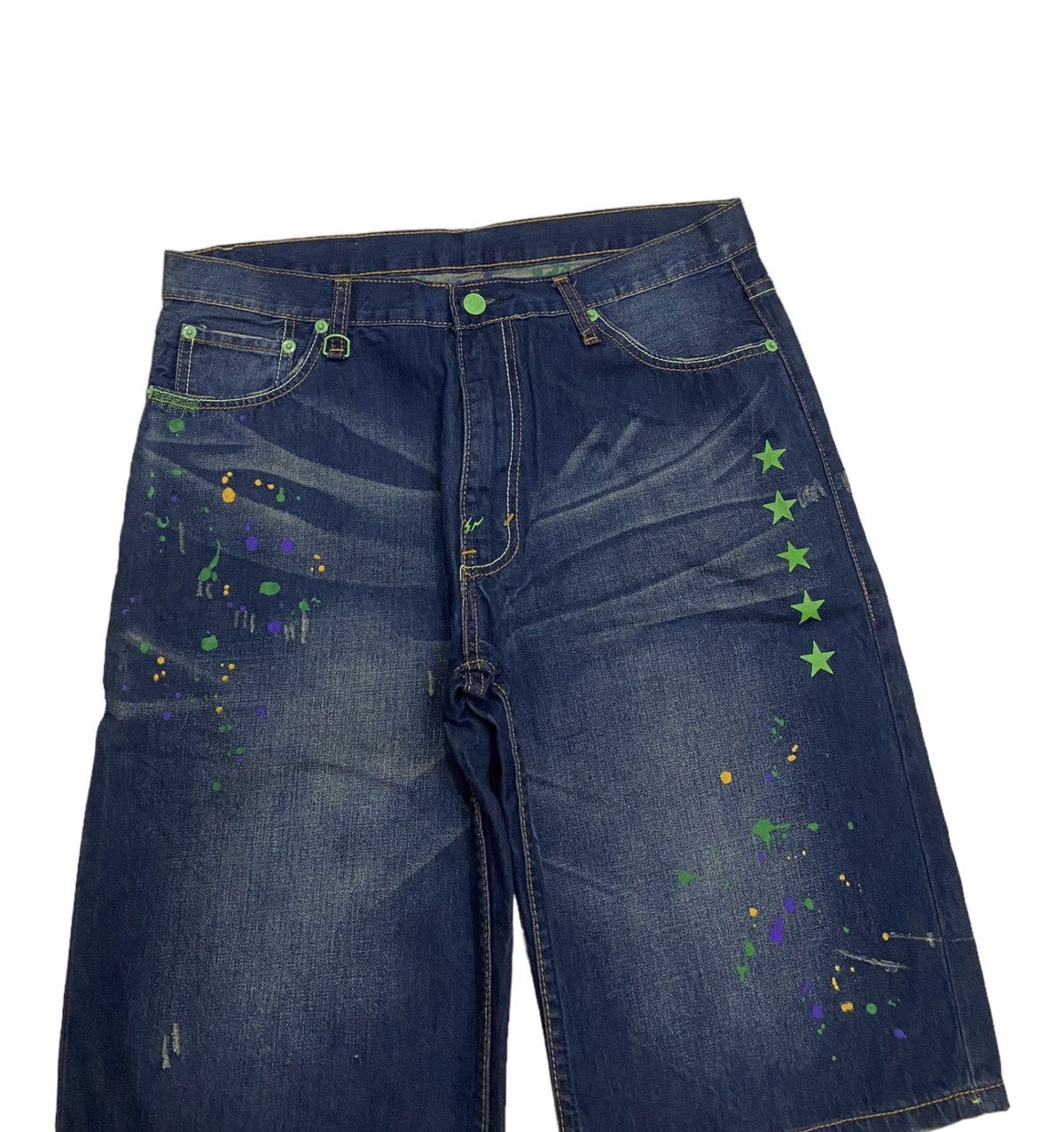 Fragment Design × Levi's RARE🔥LEVIS X FRAGMENT DESIGN PAINTER DENIM SHORT Size US 26 / EU 42 - 10 Thumbnail