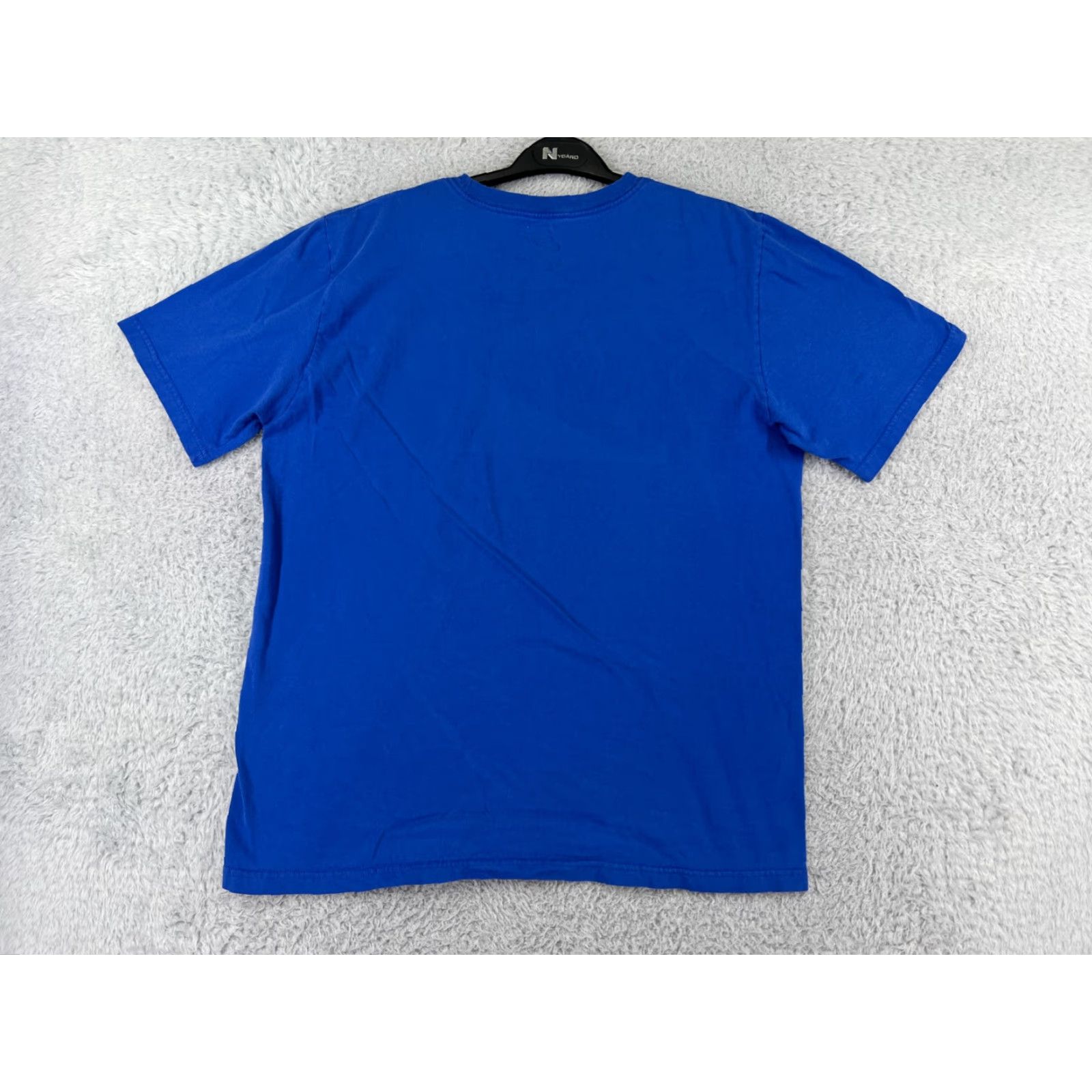 Nike Nike Mens Shirt L Blue Just Do It Swoosh Crew Neck Short Sleeve 100% Cotton Dri-FIT Logo Retro Sports Size US L / EU 52-54 / 3 - 2 Thumbnail